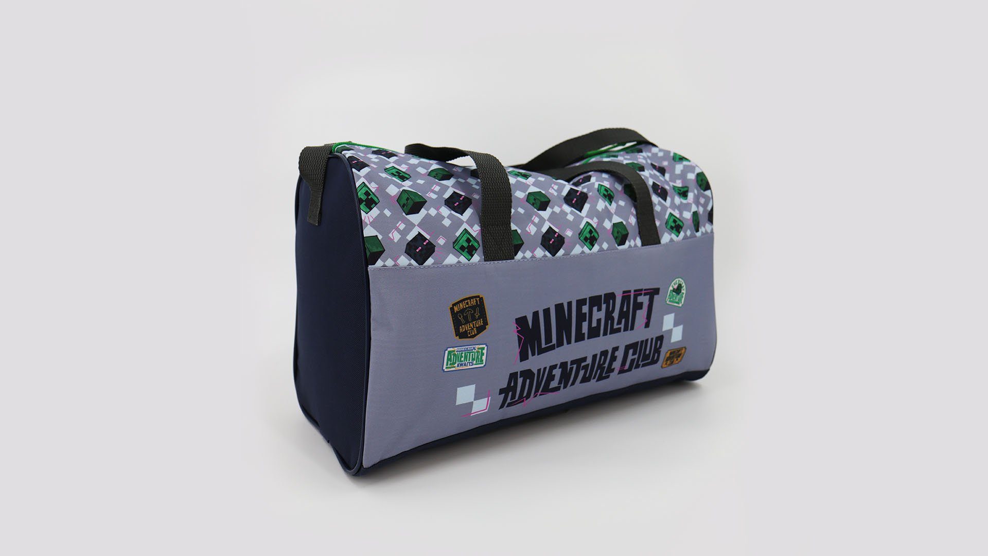 Minecraft Freizeittasche Adventure Club Creeper 38 CM Sporttasche Freizeittasche Grau (1-tlg)