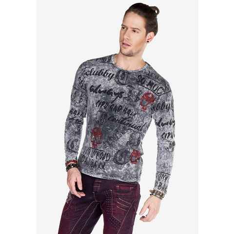 Cipo & Baxx Sweatshirt mit coolen Allover-Prints