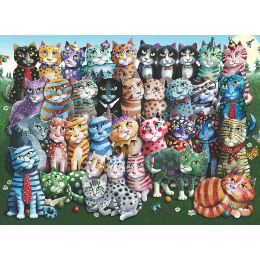 ANATOLIAN Puzzle ANATOLIAN Puzzle Cat Family Reunion 1000 Teile, Puzzleteile