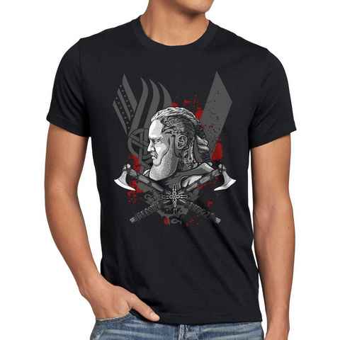 style3 Print-Shirt Herren T-Shirt Ragnar Lodbrok Wikinger Valhalla
