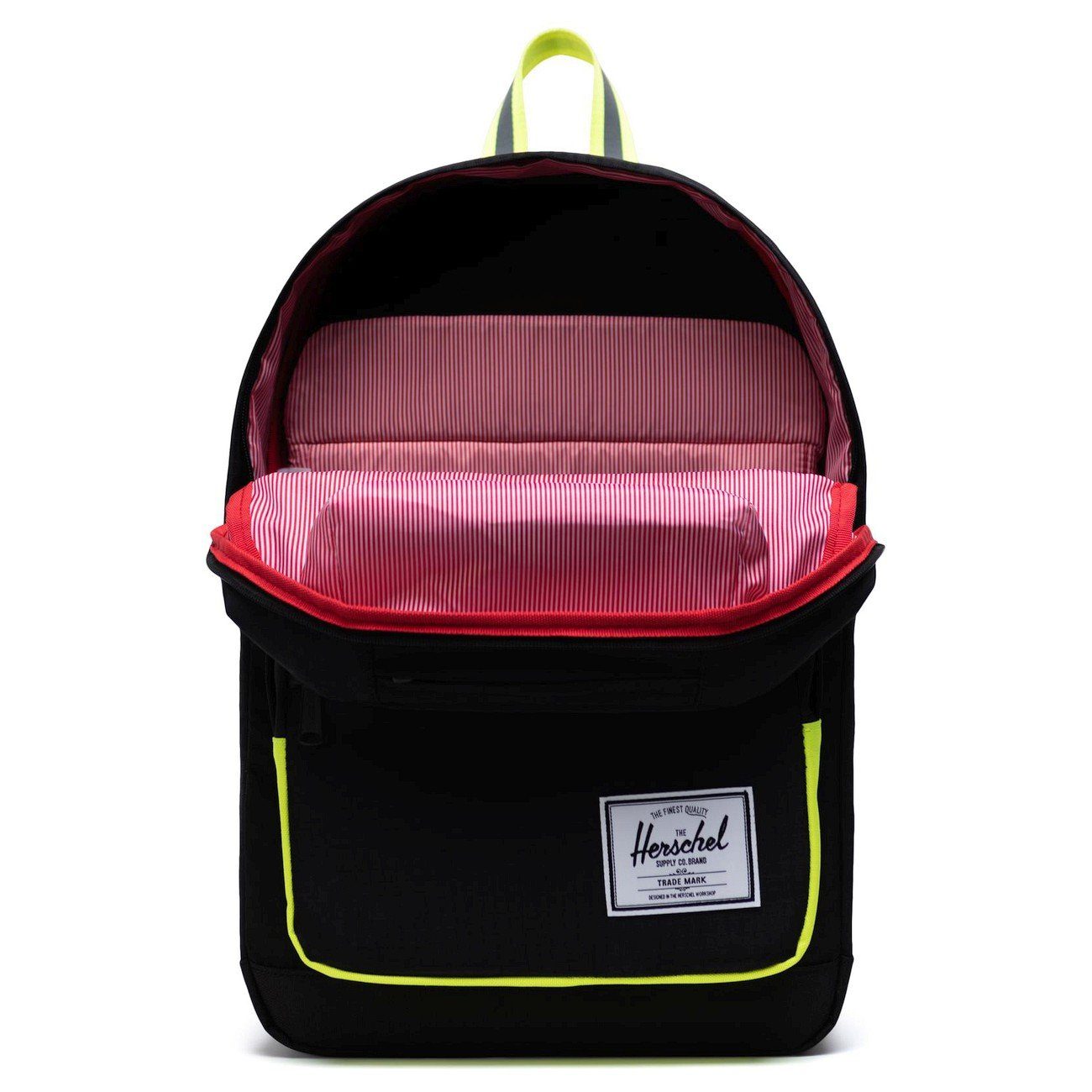 22 cm Rucksack Herschel black Schulrucksack Quiz Pop 43 enzyme ripstop/black - /safety yellow