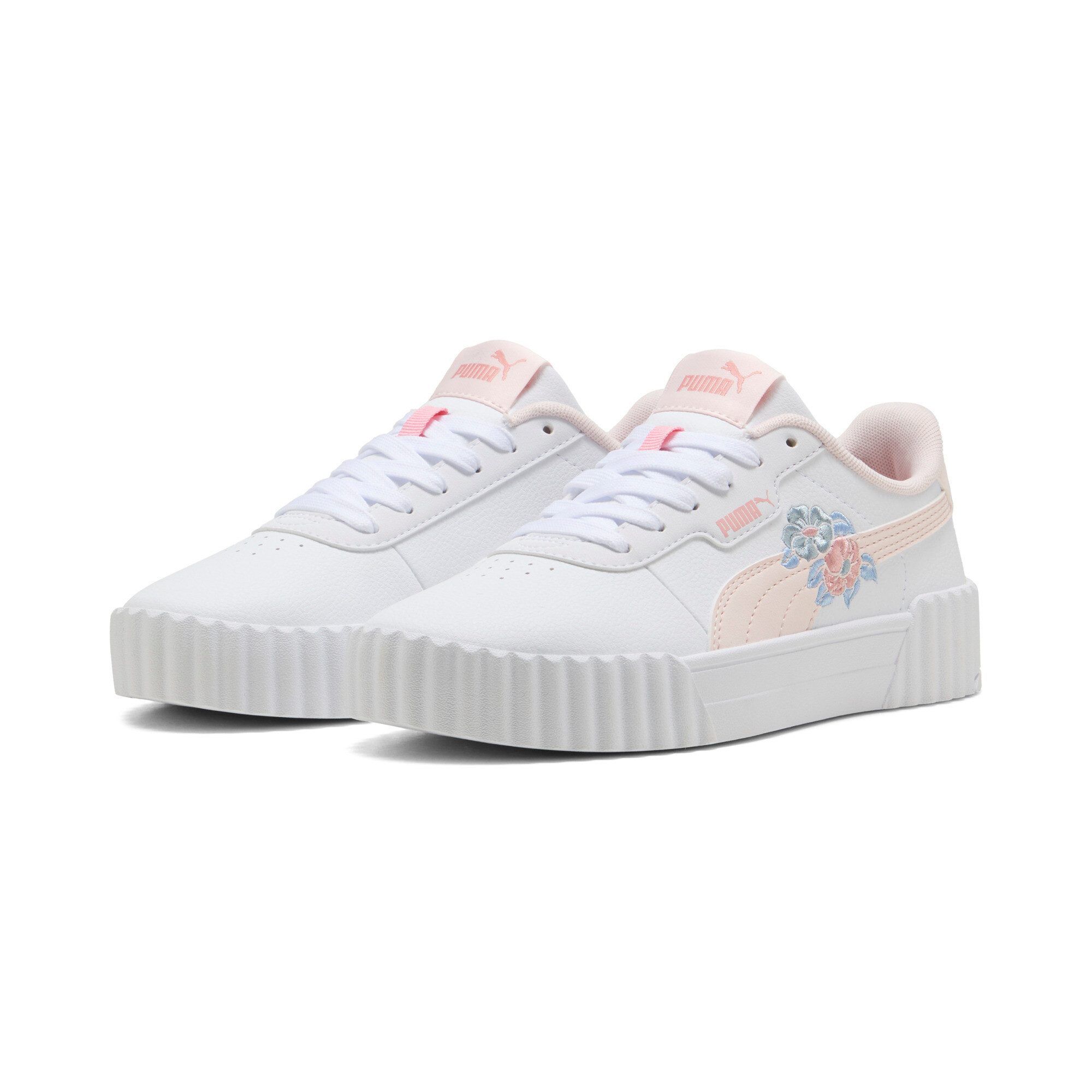 PUMA CARINA 3.0 FLORAL JR Sneaker für Alltag, mit Textil-Innenmaterial, sportlicher Stil