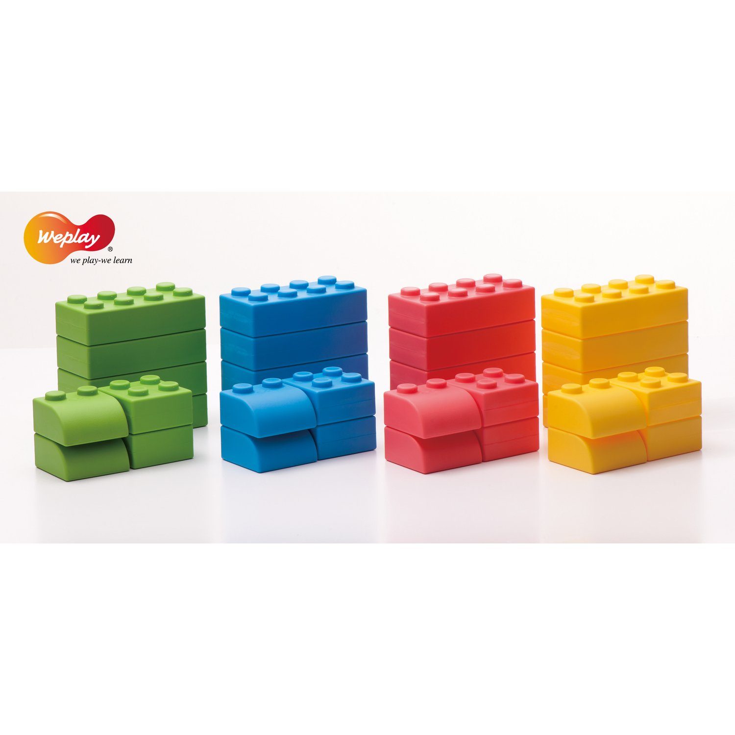 Motorikschleife Q-Blocks Kreativ Soft Bausteine