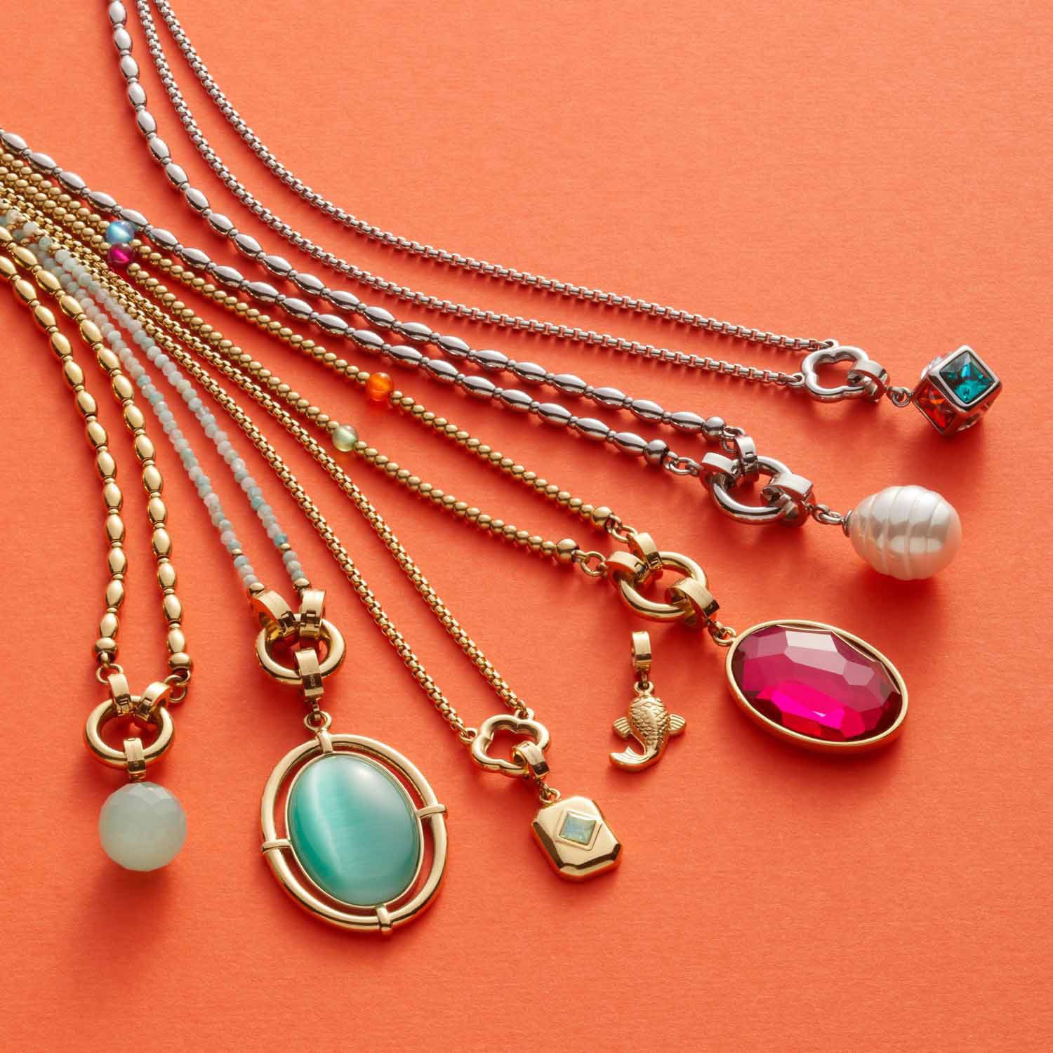 LEONARDO Charm-Kette Halskette Lori Clip...