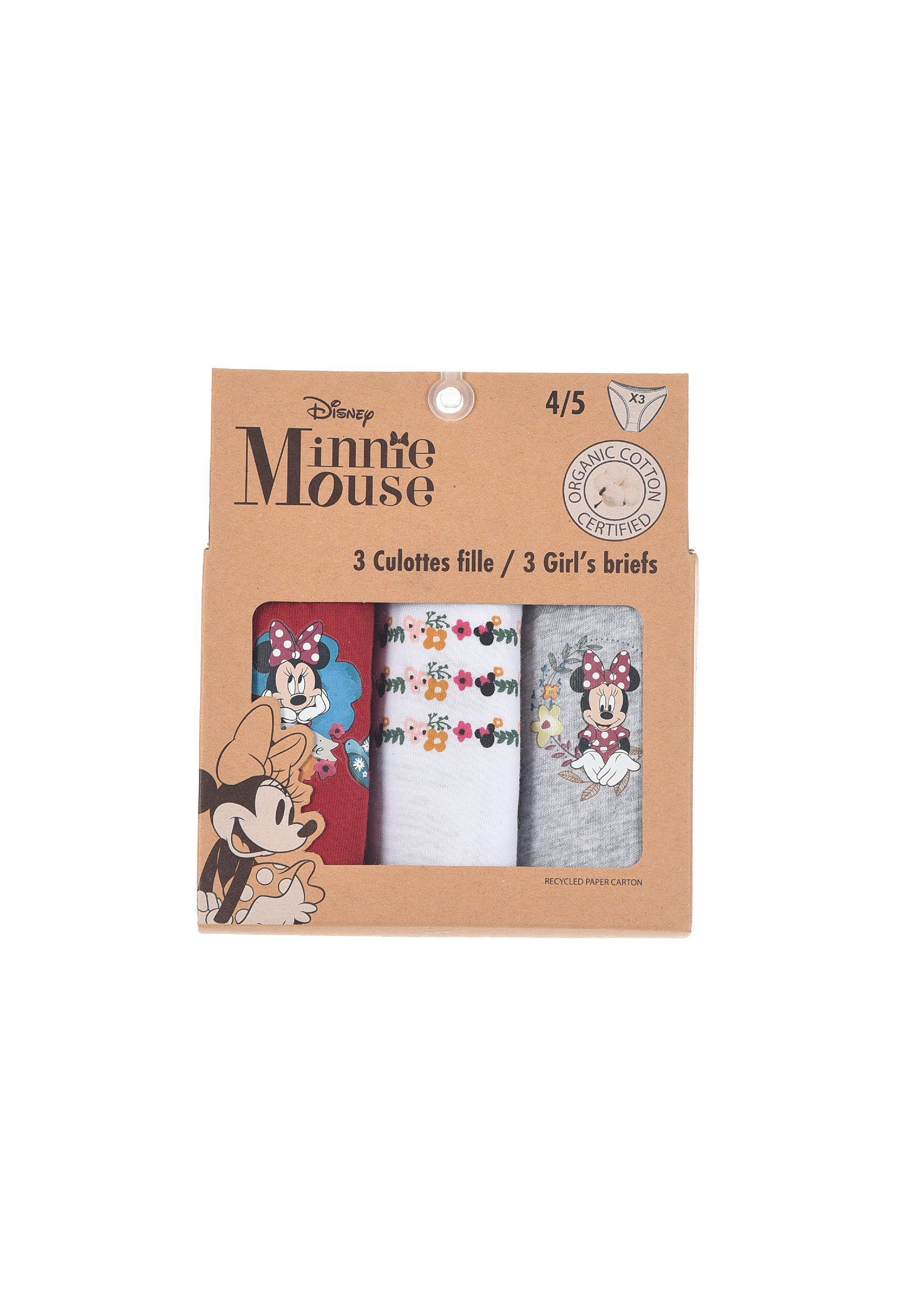 Disney Minnie (3-St) Mädchen Slips Slip Mouse Kinder Unterhosen