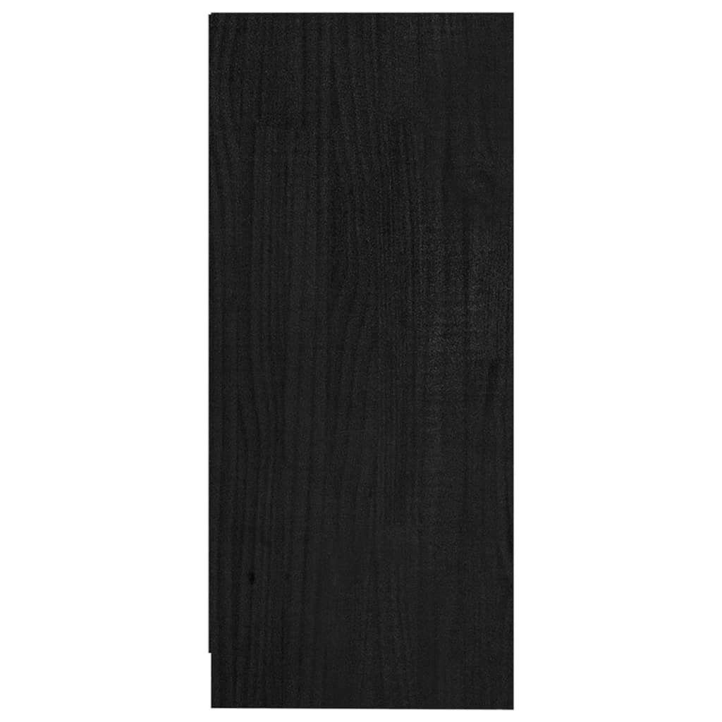 Regal cm, in Schwarz 35,5x76x33,5 Kiefer-Massivholz aus BxHxT: möbelando Zethlingen,