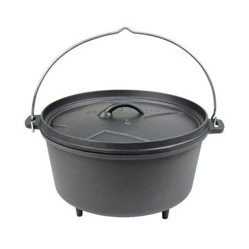 PROREGAL® Grilltopf Dutch Oven ca. 8 Liter / 9 Qt mit Füßen