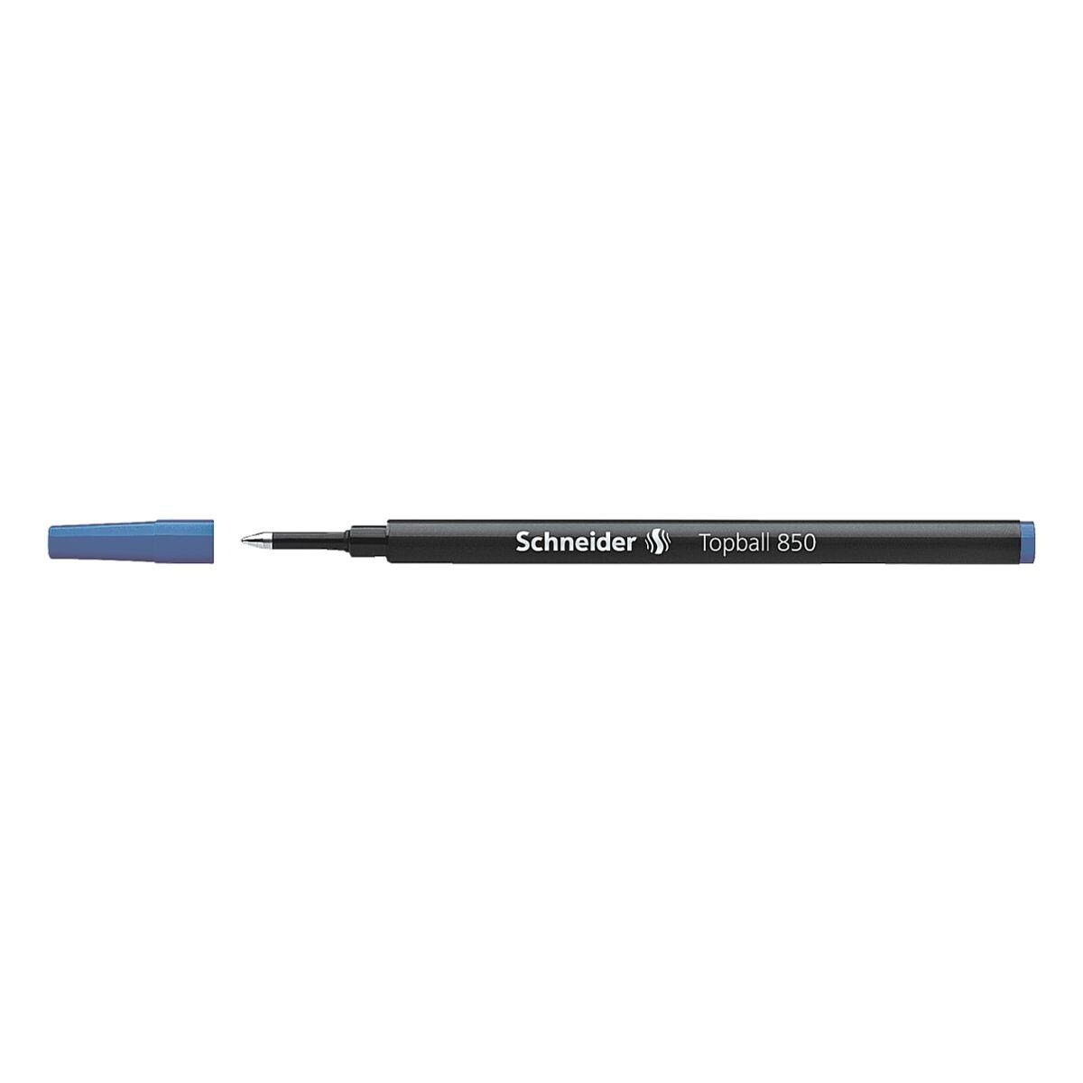 850, Mine mit mm Tintenroller 0,5 Topball (M) Strichstärke: Edelstahl-Konusspitze, Schneider blau