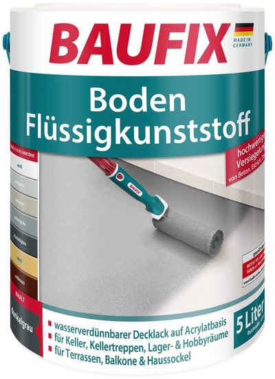 Baufix Acryl-Flüssigkunststoff »Boden-Flüssigkunststoff«, 5 Liter, grau