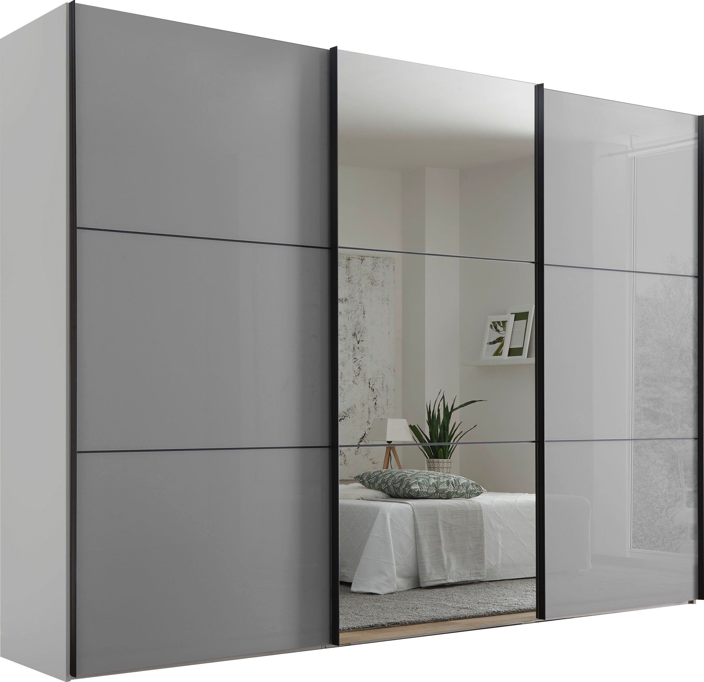 STAUD Schwebetürenschrank Includo Glas, Made in Germany