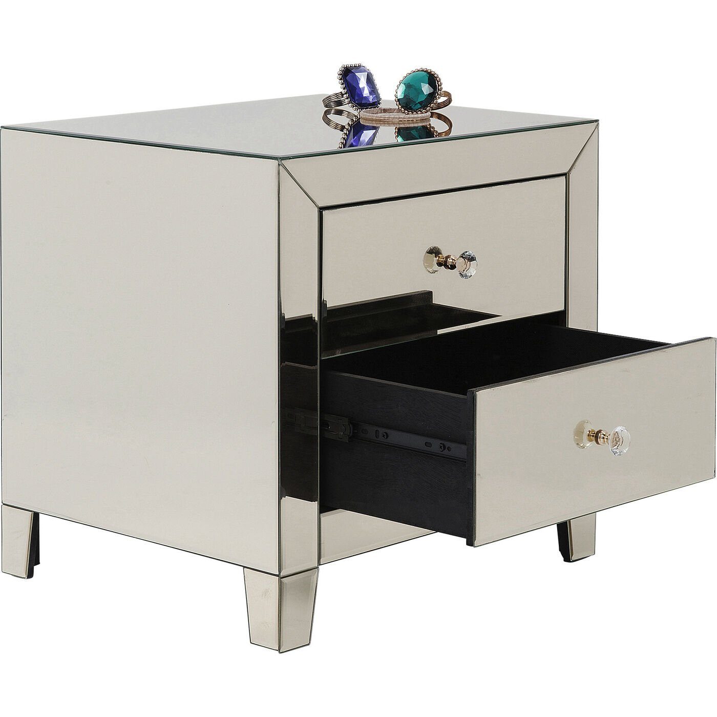 Kare Design Nachtkonsole Luxury Pearl, Mit 2 Schubladen