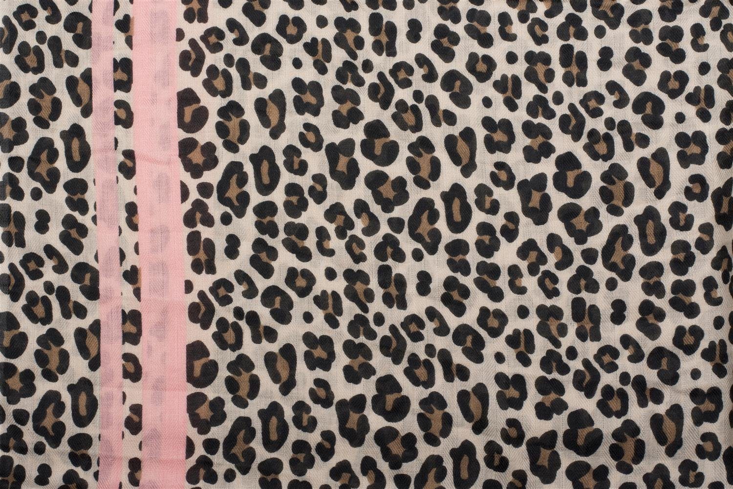 styleBREAKER Modeschal Weicher Schal mit Leoparden günstig online kaufen