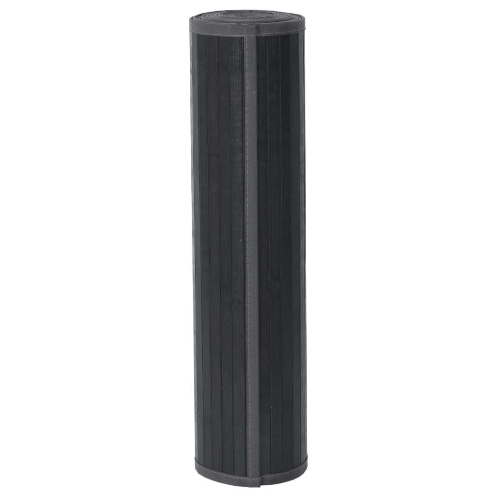 vidaXL Teppich Teppich Rechteckig Grau 70x100 cm Bambus, Rechteckig günstig online kaufen