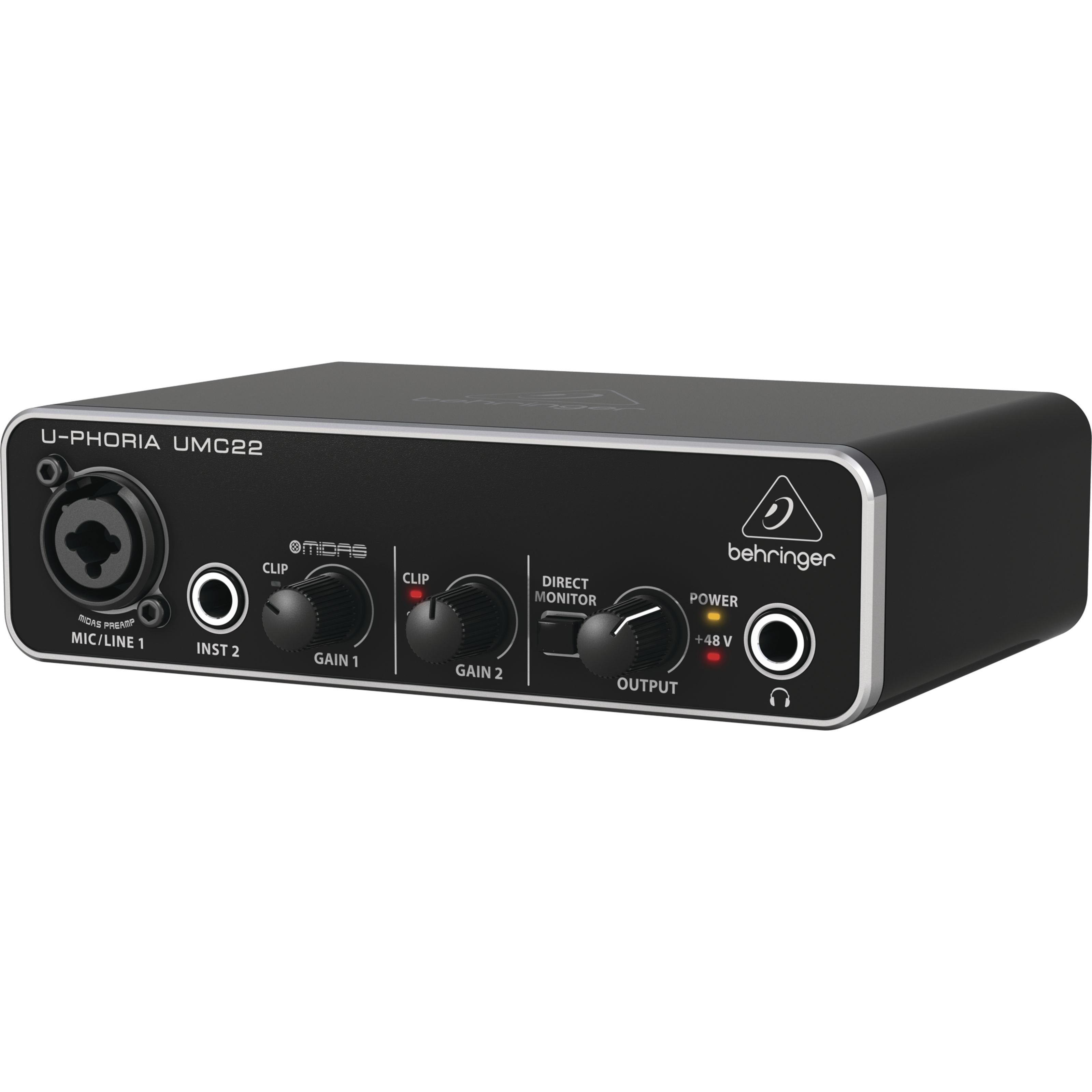 Behringer Digitales Aufnahmegerät (UMC22 U-Phoria - USB Interface) – Bild 3 von 5