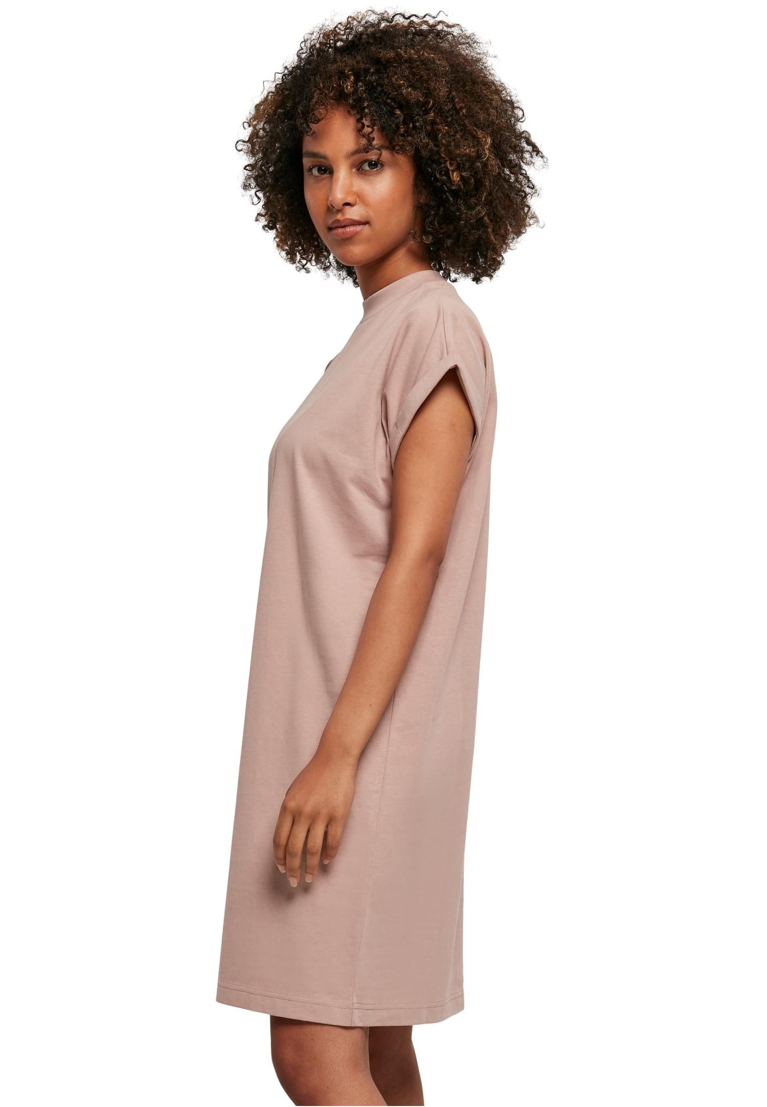 urbandreamz Jerseykleid Damen Kleid überschnittene Schultern Jersey Turn Up Ärmel