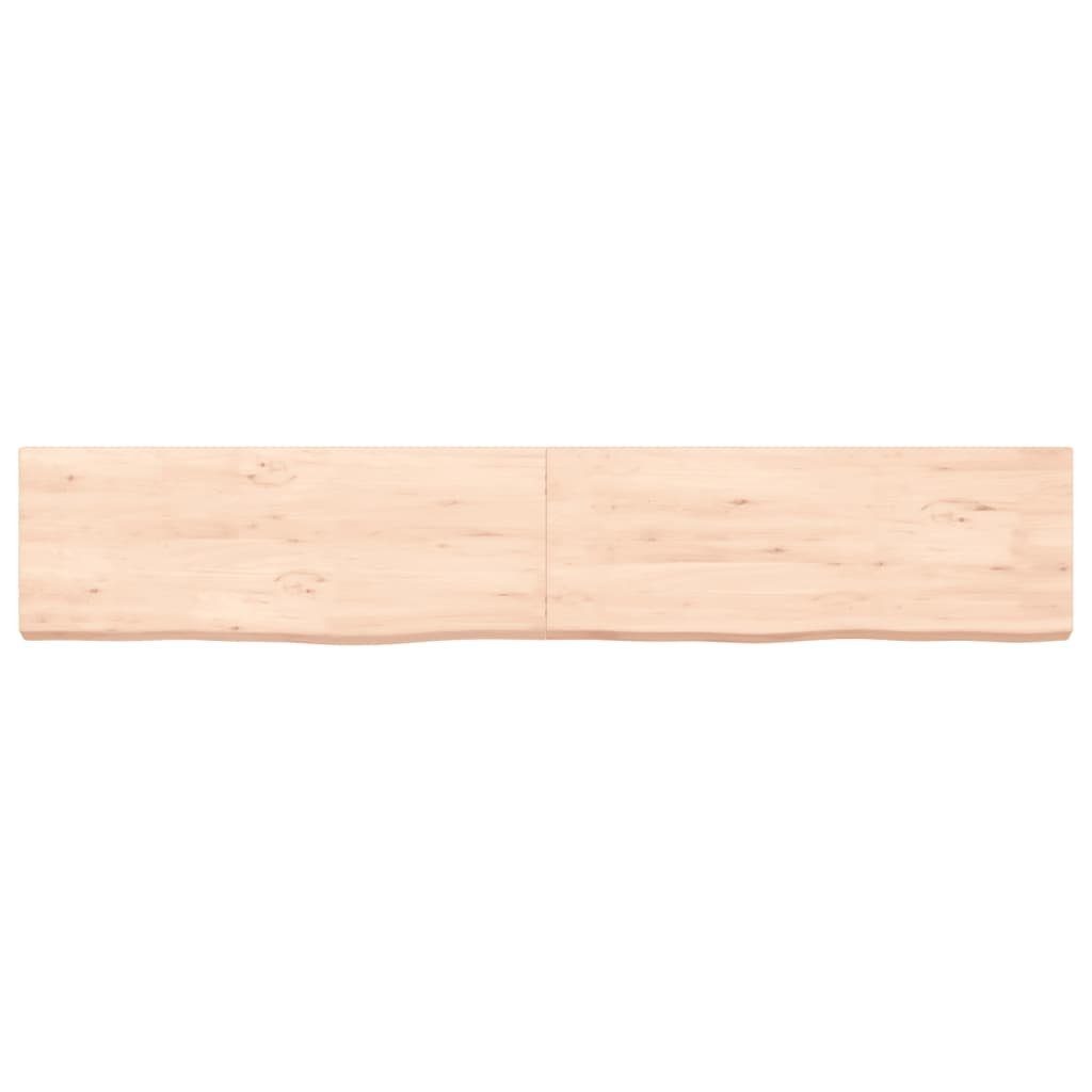 furnicato Wandregal 160x30x(2-6) cm Unbehandelt Eiche Massivholz