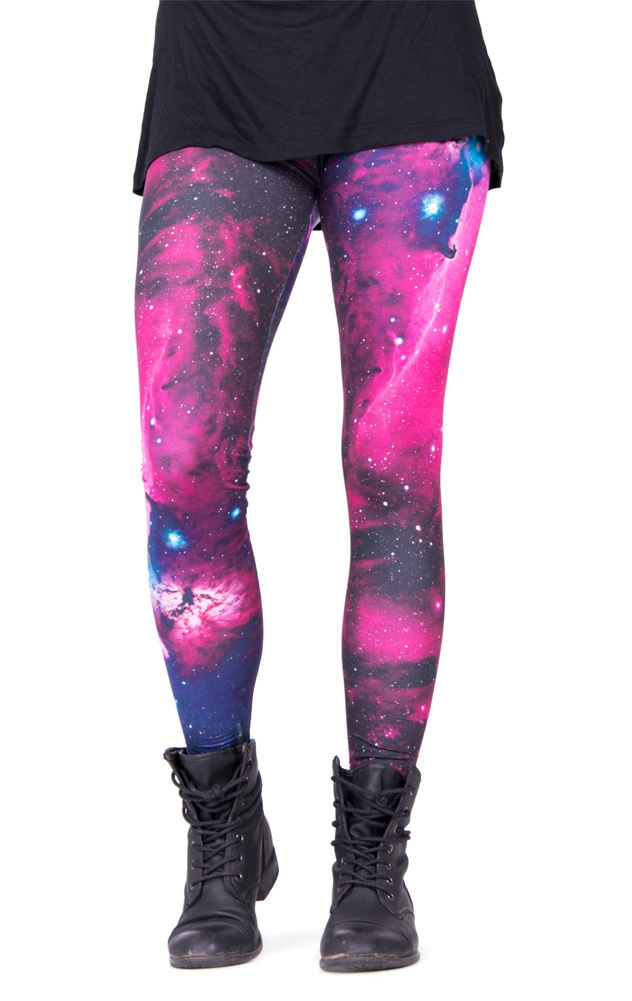 cosey Leggings Festival Leggings/Tights (Einheitsgröße XS-L) Galaxy