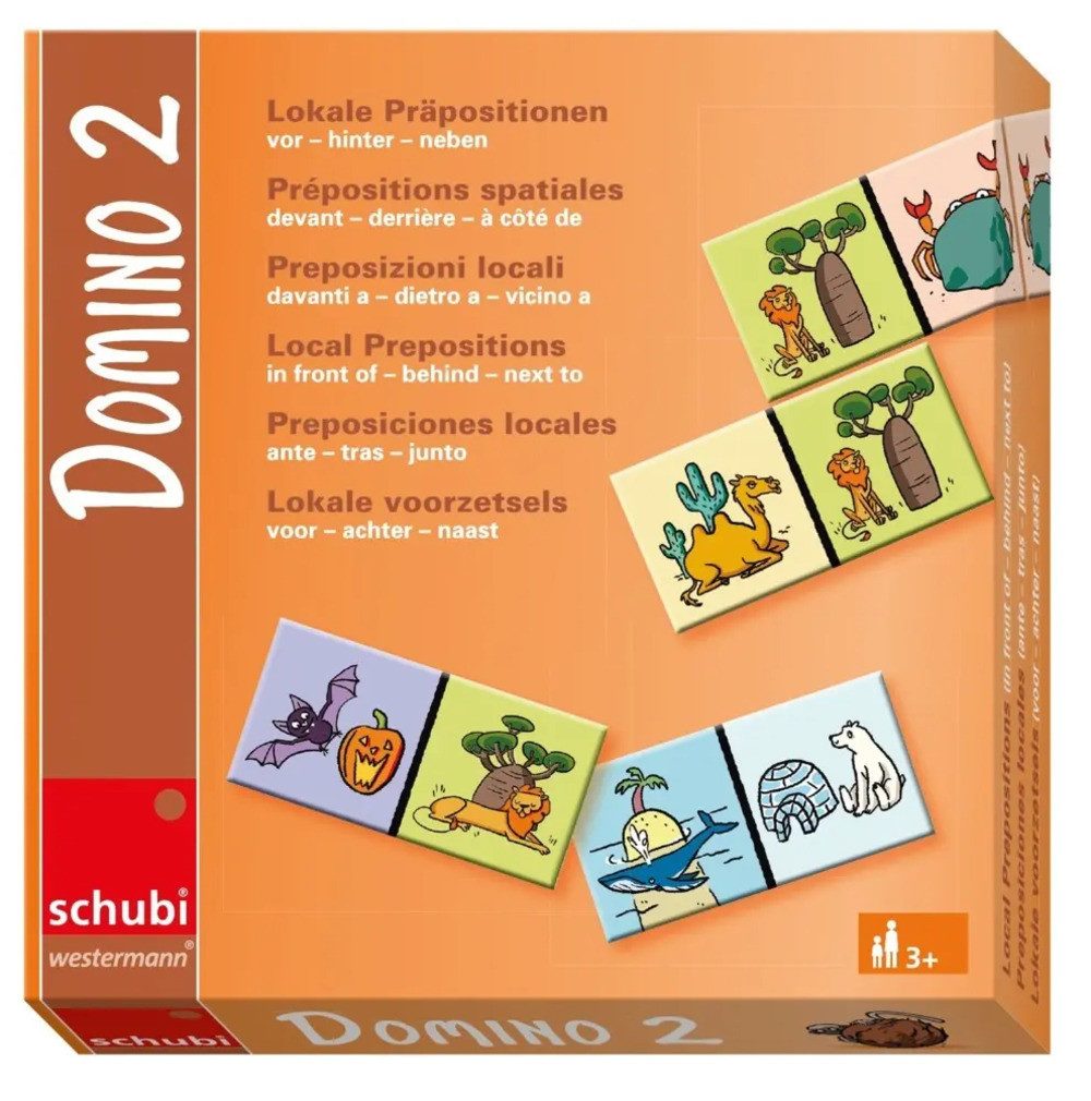 Spiel DOMINO 2 Lokale Präpositionen. Tl.2