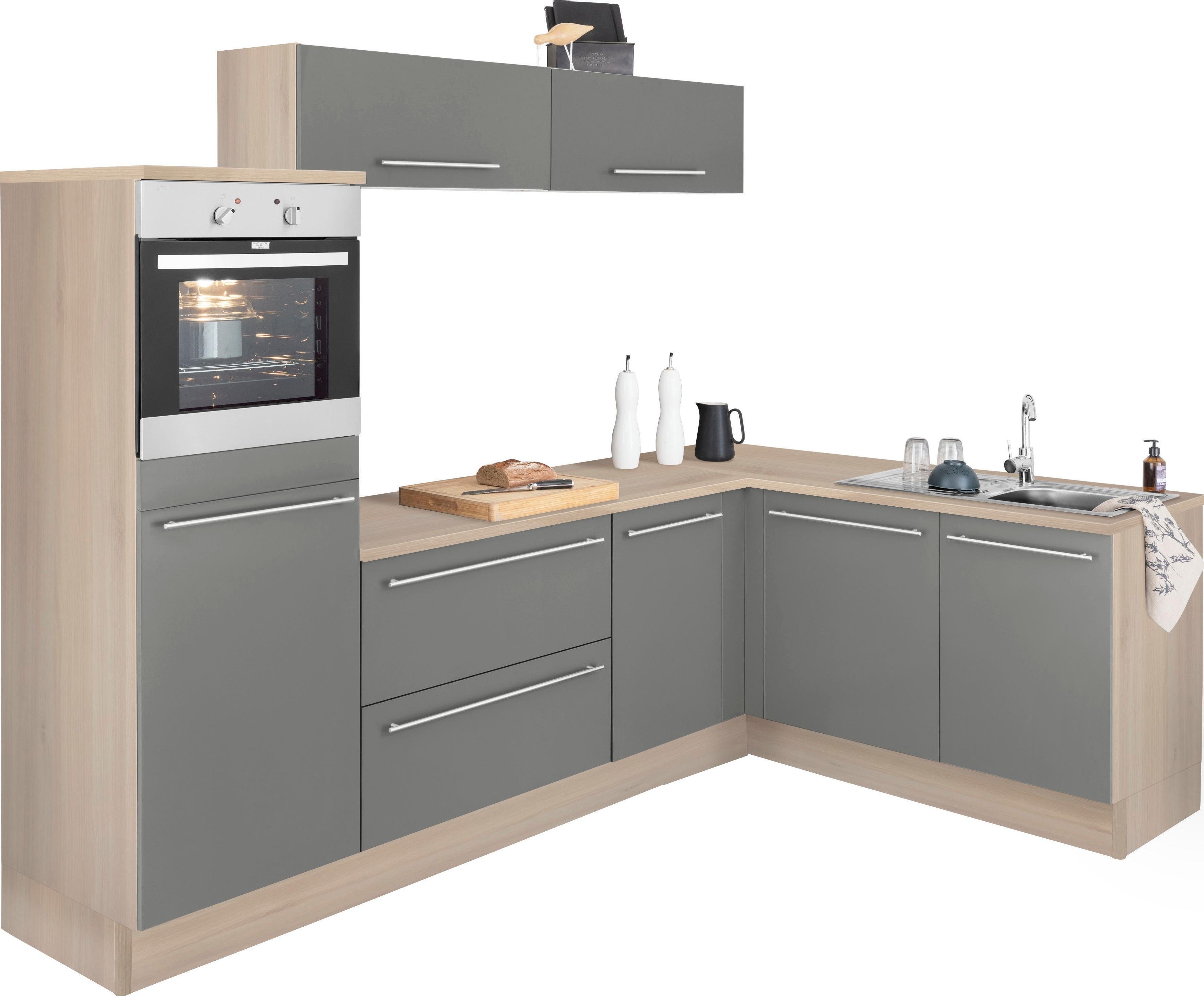 OPTIFIT Winkelküche "Bern", Stellbreite 265x175 cm, wahlweise mit E-Geräten günstig online kaufen