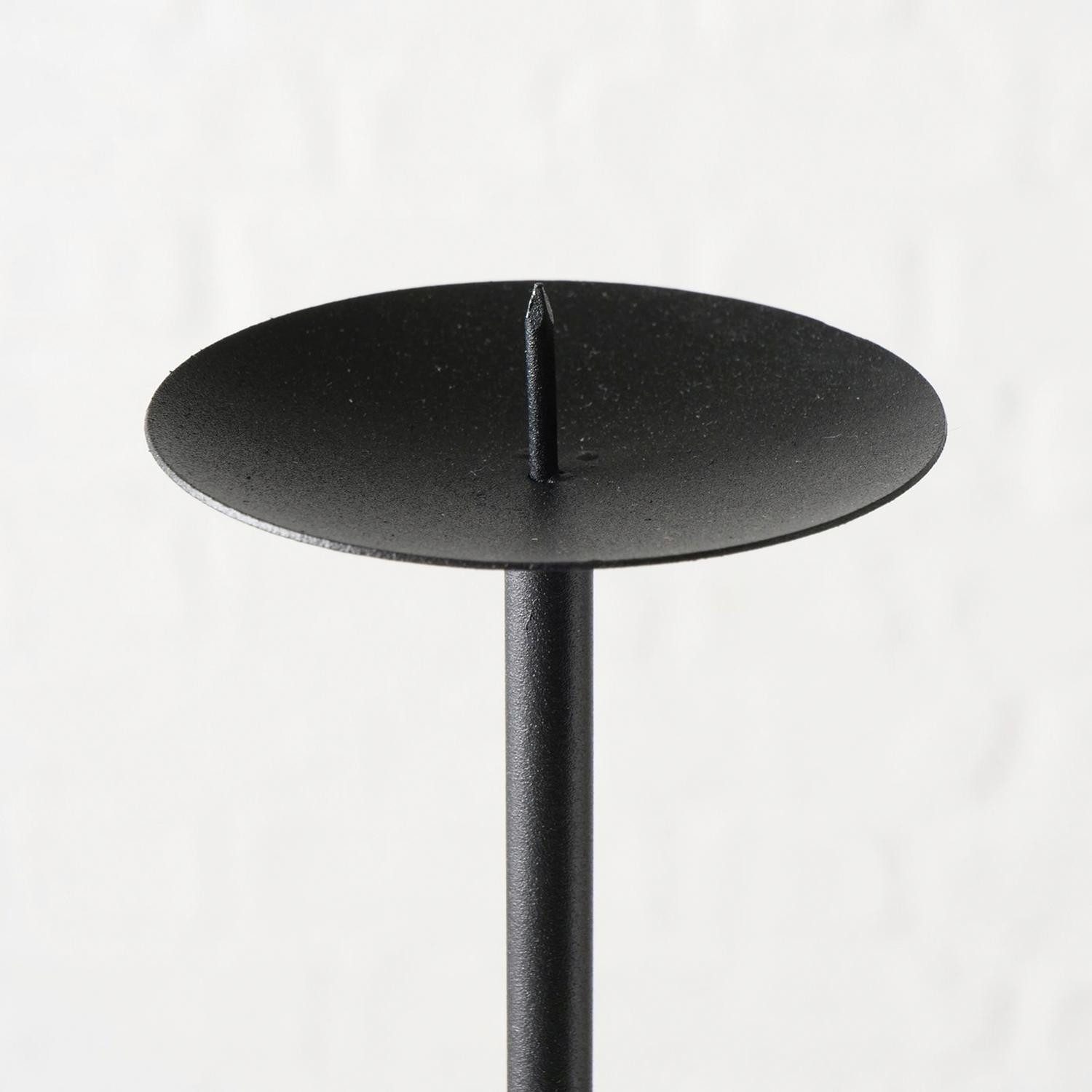 BOLTZE GRUPPE GmbH Kerzenleuchter LEVEL, H 78 cm, Schwarz, pulverbeschichtet, Eisen