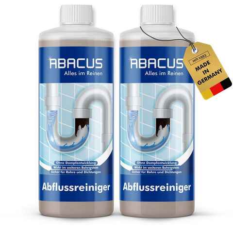 ABACUS Abflussreiniger, Rohrreiniger, Rohrfrei, Abflussfrei Rohrreiniger (Sicher für Rohre und Dichtungen, [- Wirkt sogar bei stehendem Wasser Löst hartnäckigste Verstopfungen)