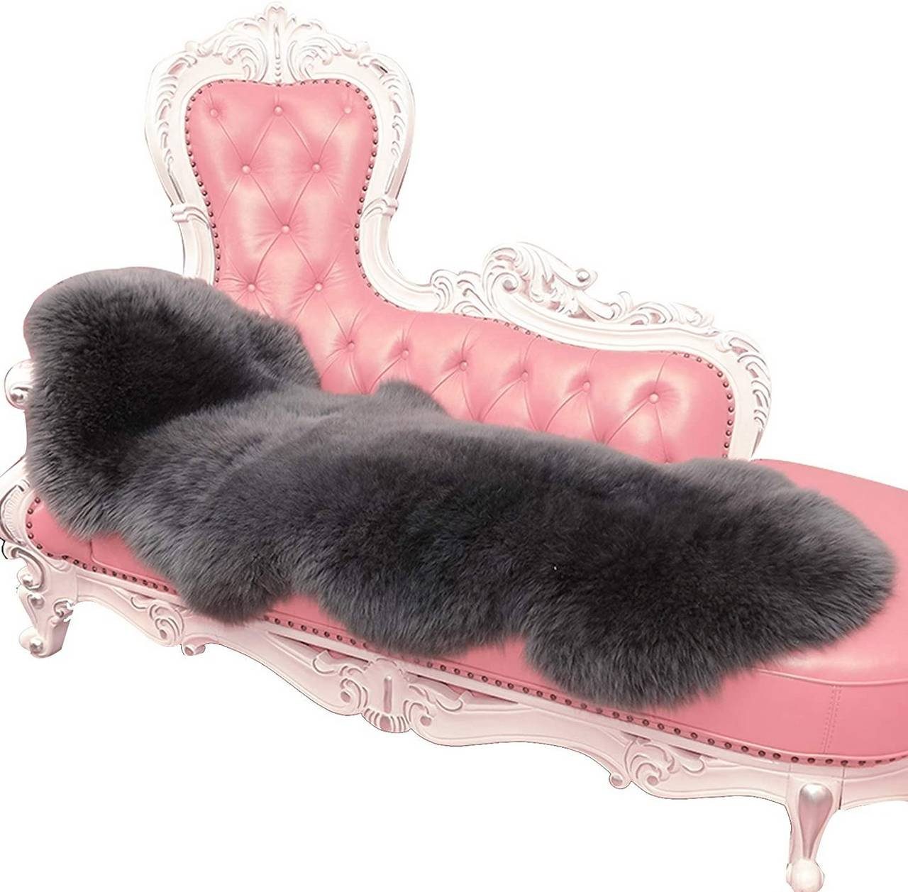 Woltu Teppich, Öko Lammfell Schaffell Teppich Bettvorleger Sofa Matte günstig online kaufen