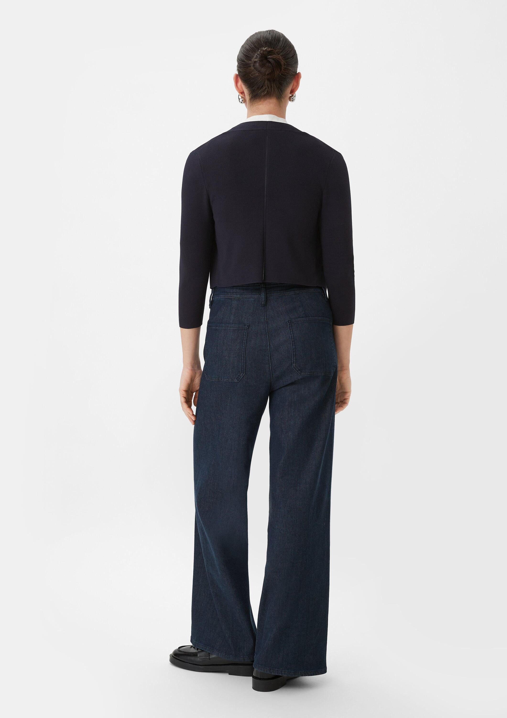 comma Cardigan Strickjacke Strickjacke aus Viskosemix