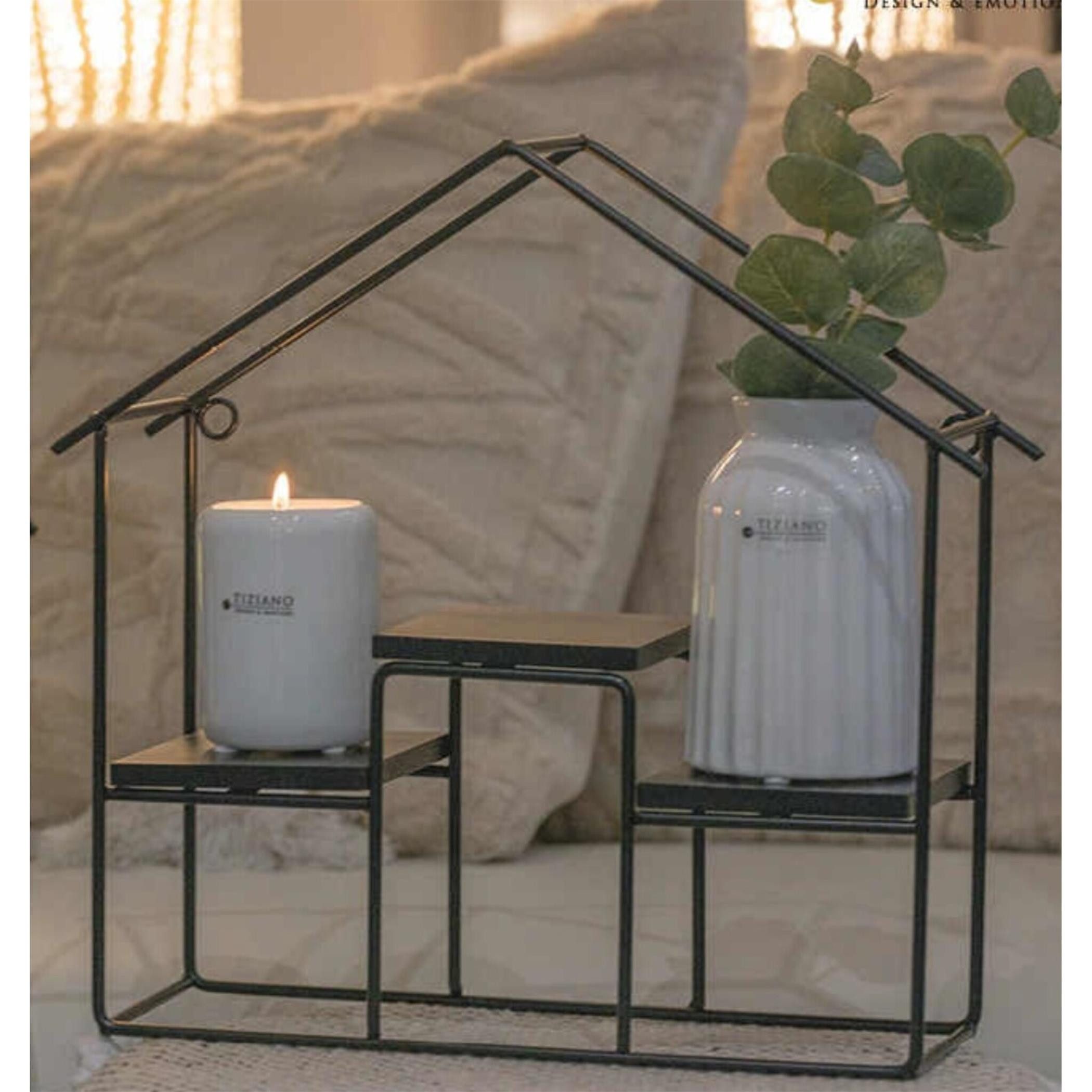 TIZIANO - DESIGN & EMOTIONS Dekoobjekt Tiziano Metallhaus Vermont 30 cm