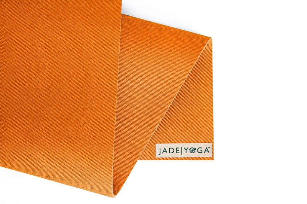 Jadeyoga Yogamatte Jade Harmony 3/16'' 68'' (5mm, 173cm) tibetanorange, unglaublichen Grip, gute Dämpfung und ist umweltfreundlich.