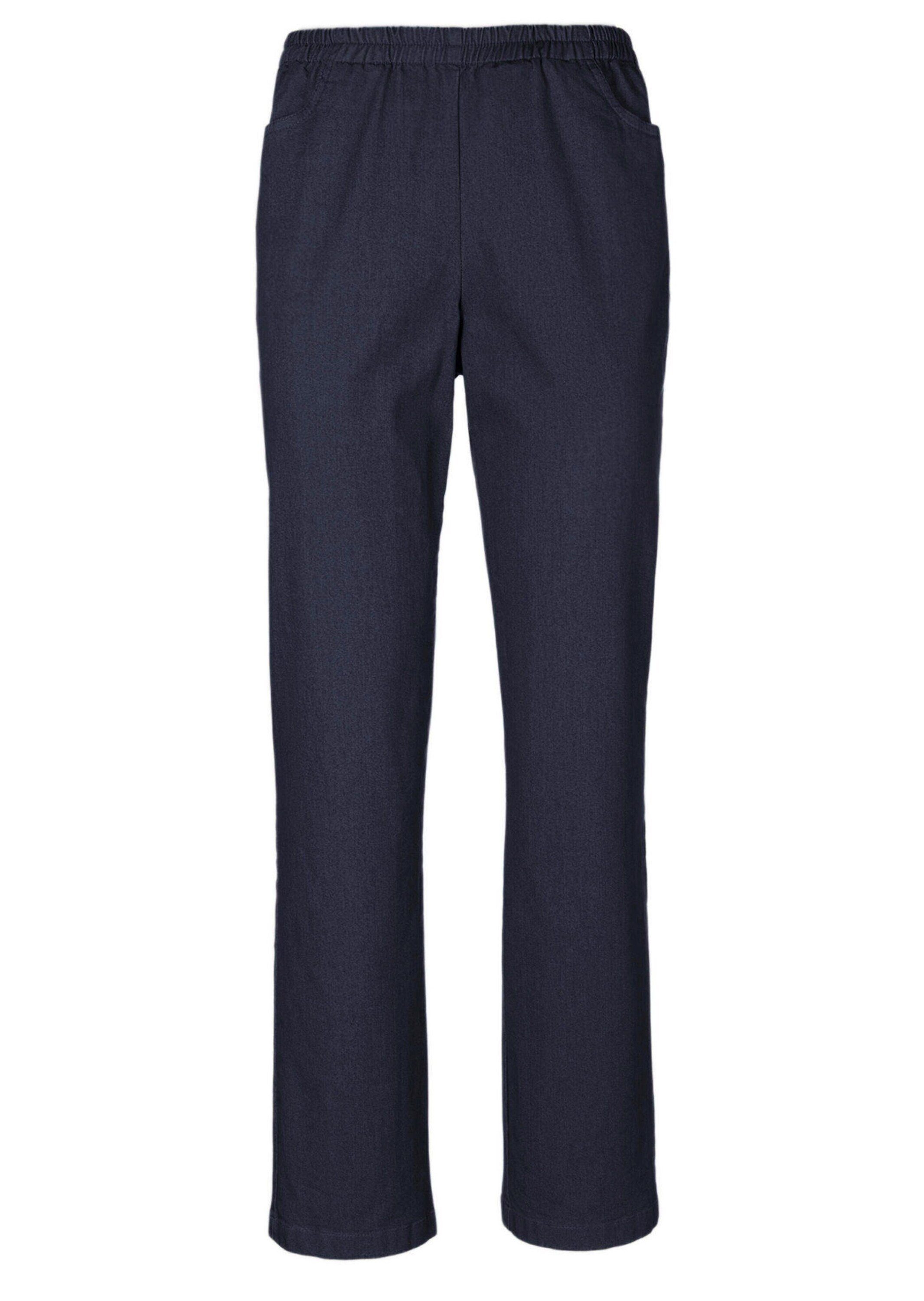 GOLDNER Bequeme Jeans Bequeme Schlupfhose mit Stretchbund Unifarbenes Design mit praktischem Rundumdehnbund