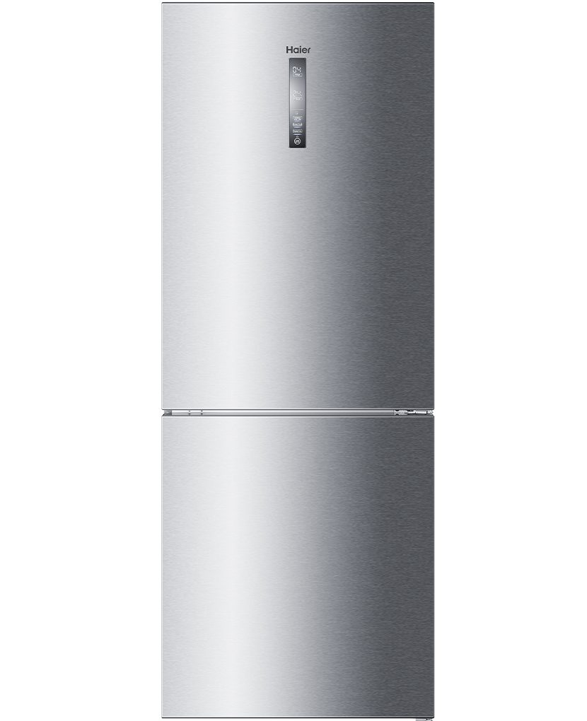 Haier Kühlschrank silber C3FE844CGJ, 190.5 cm hoch, 70 cm breit, Inverter  Kompressor, Total No Frost, Tür Display, My Zone Fach