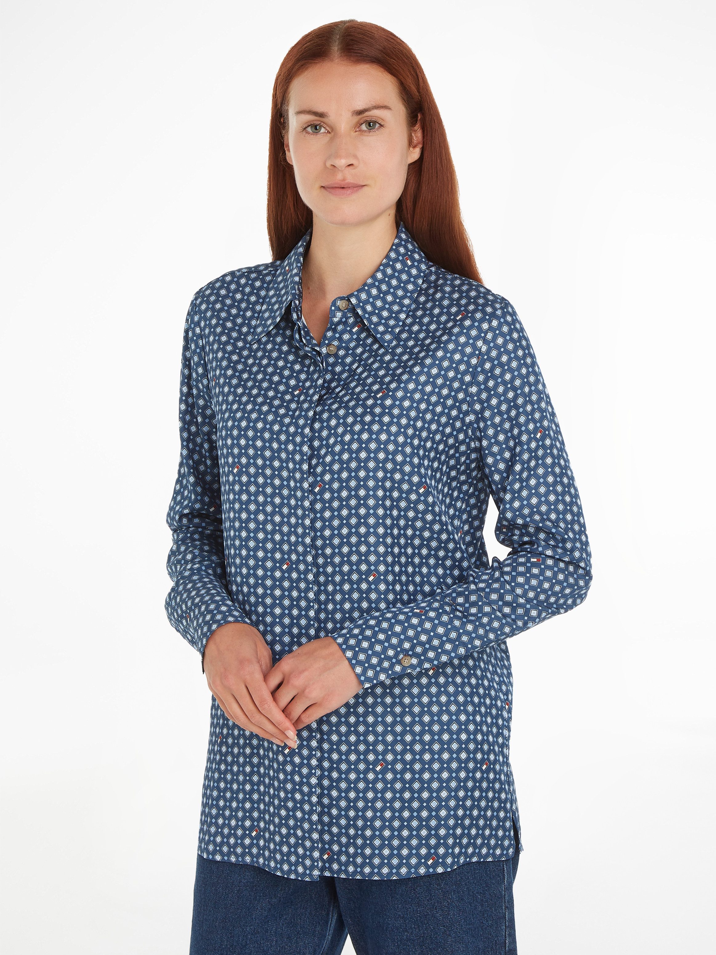 Tommy Hilfiger Hemdbluse FOULARD REGULAR SHIRT günstig online kaufen