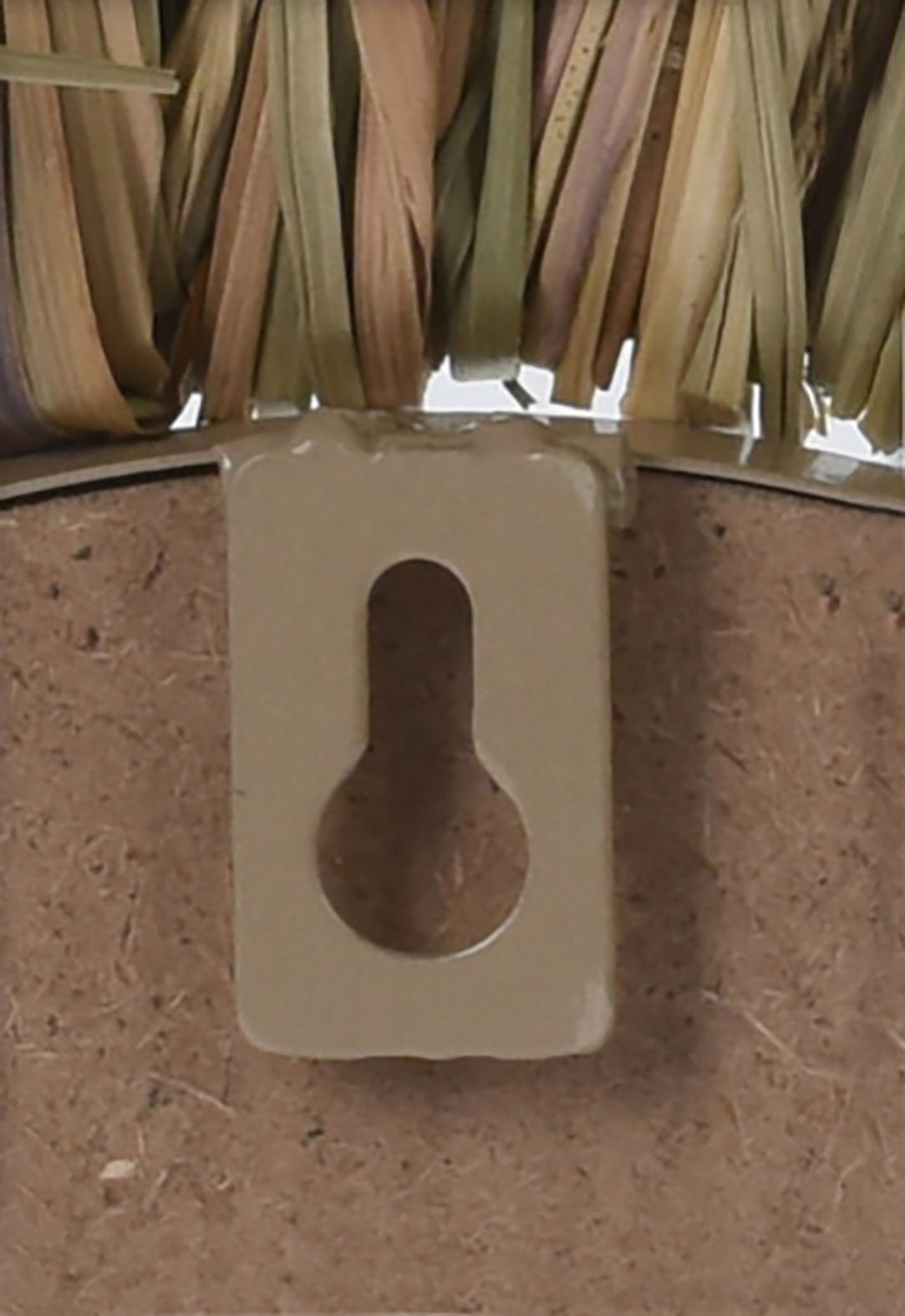 Spetebo Dekospiegel Wand Spiegel rund mit Gras Rahmen - Ø 41 cm (Packung, 1-St., mit Aufhängeöse), Hängespiegel Wanddeko Deko Spiegel