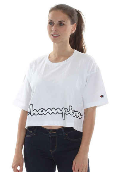 Champion T-Shirt Champion Damen T-Shirt 112655 WW001 WHT Weiß