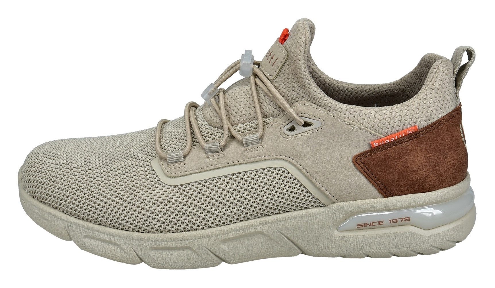 bugatti Slip-On Sneaker, Freizeitschuh, Halbschuh, Schlupfschuh mit elastischer Schnürung