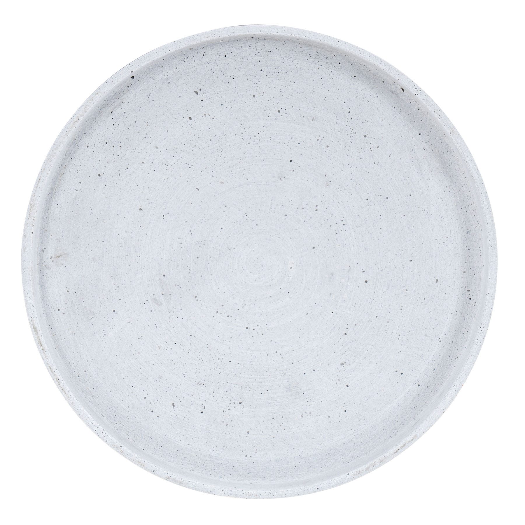 Levandeo® Dekotablett, Deko Tablett 30cm Rund Teller Grau Betonoptik Dekosc günstig online kaufen