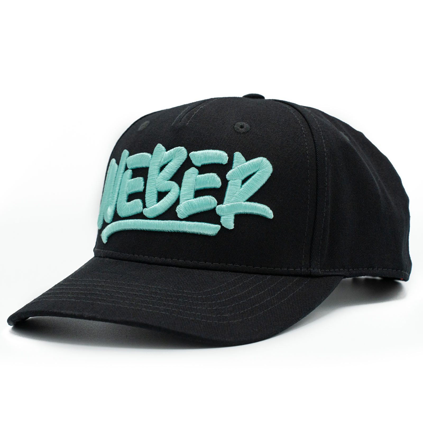 Baseball Cap Weber #Werkeholics Baseball Cap schwarz/türkis