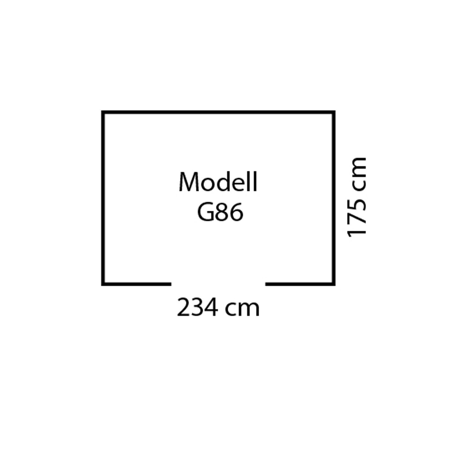 (4,53 Industries m) 86" Gerätehaus Globel metallic "Dream Metall-Gartenmanager silber