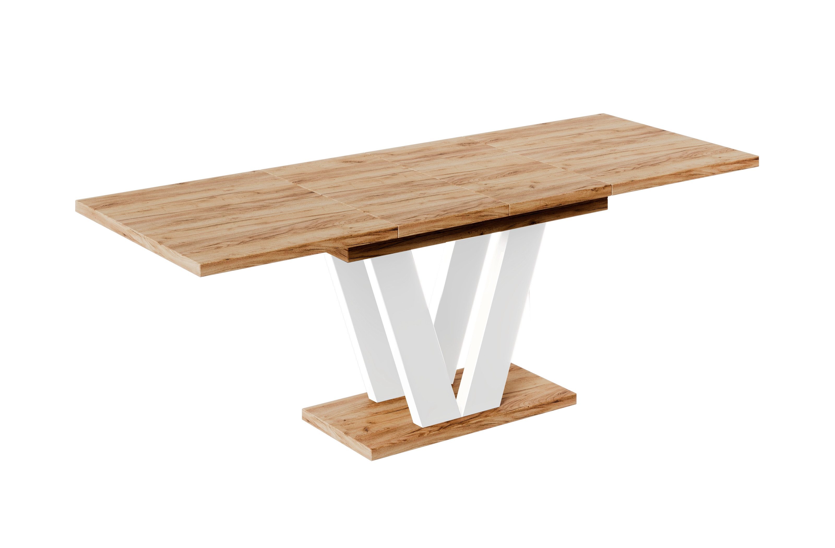 Endo-Moebel Essgruppe "Lara White" 130-210cm ausziehbar, Tischgruppe, für 6 günstig online kaufen