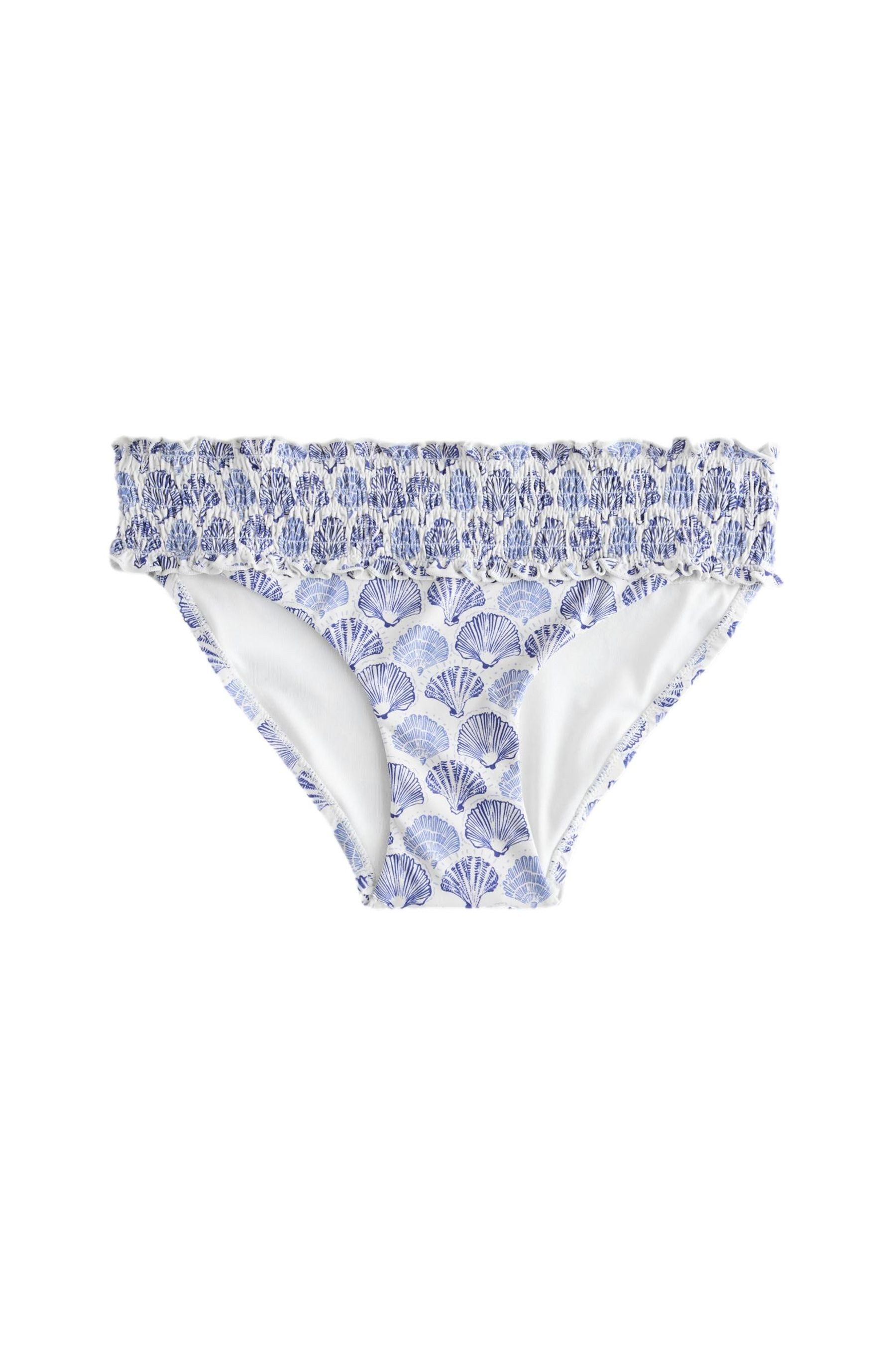 Next Bikini-Hose Gesmokte Bikinihose mit hohem Beinausschnitt (1-St)