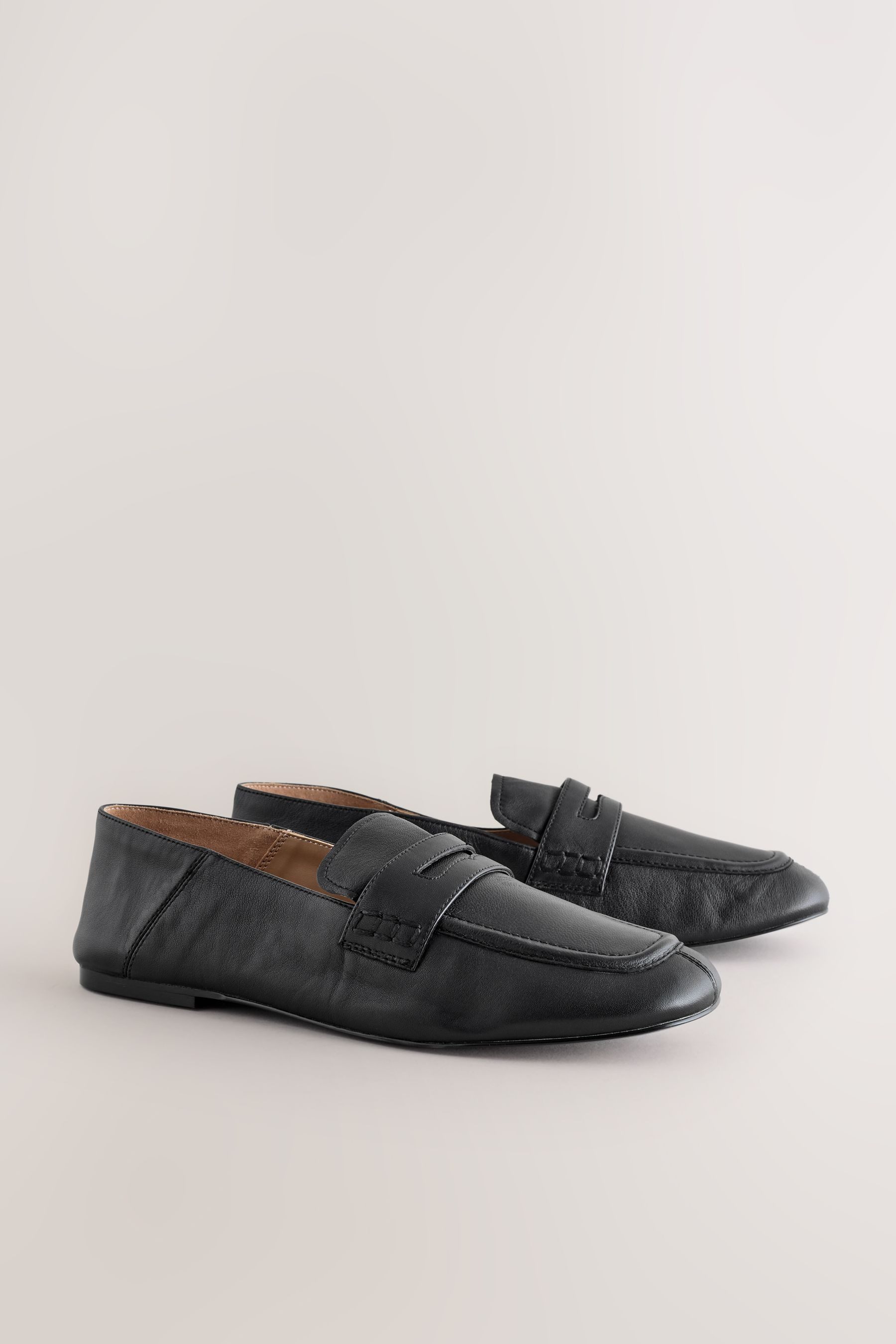Next Forever Comfort® Leder-Loafer mit platter günstig online kaufen