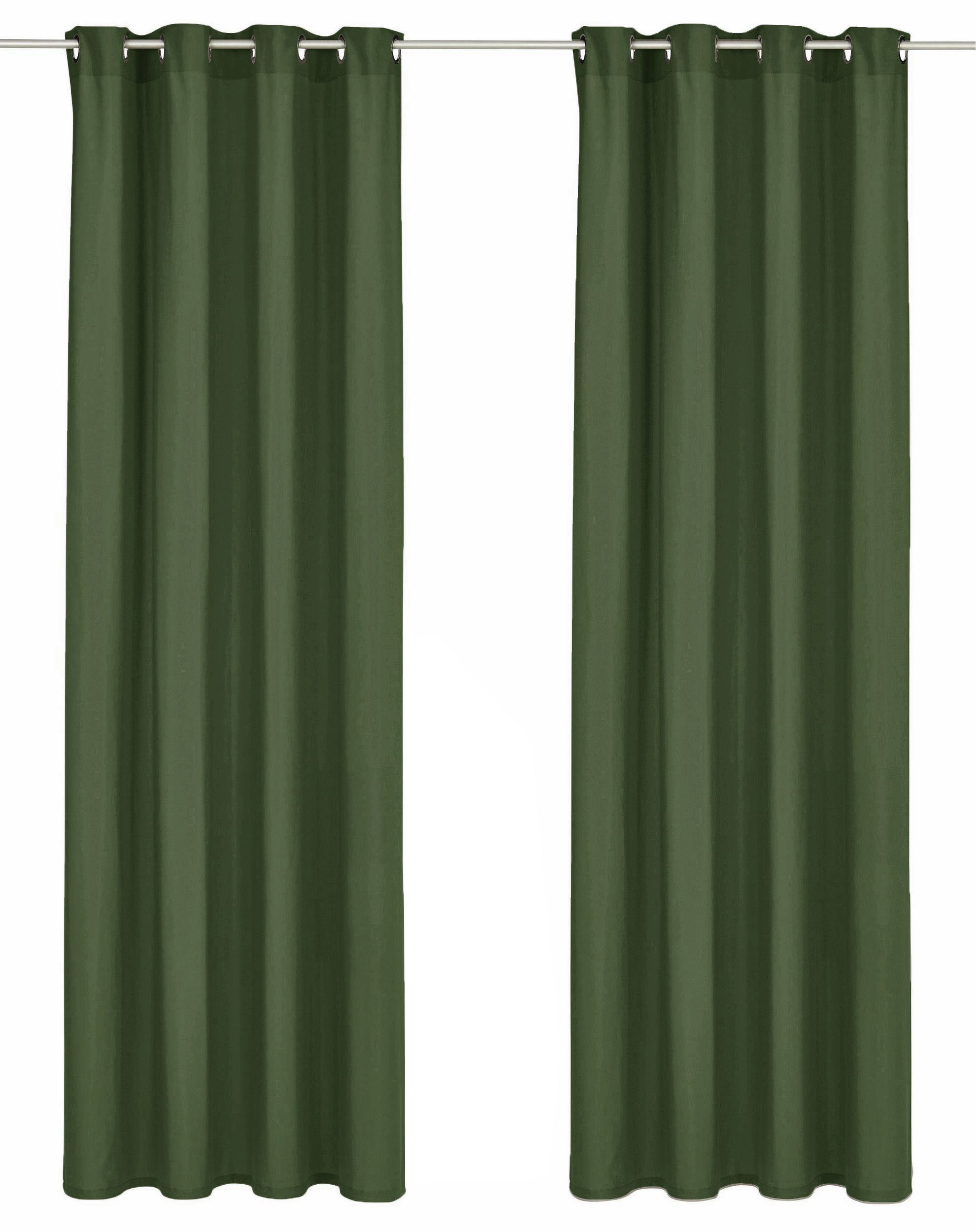 my home Vorhang Parry (2 St), Ösen, blickdicht, Polyester, 2-er Set, blickd günstig online kaufen