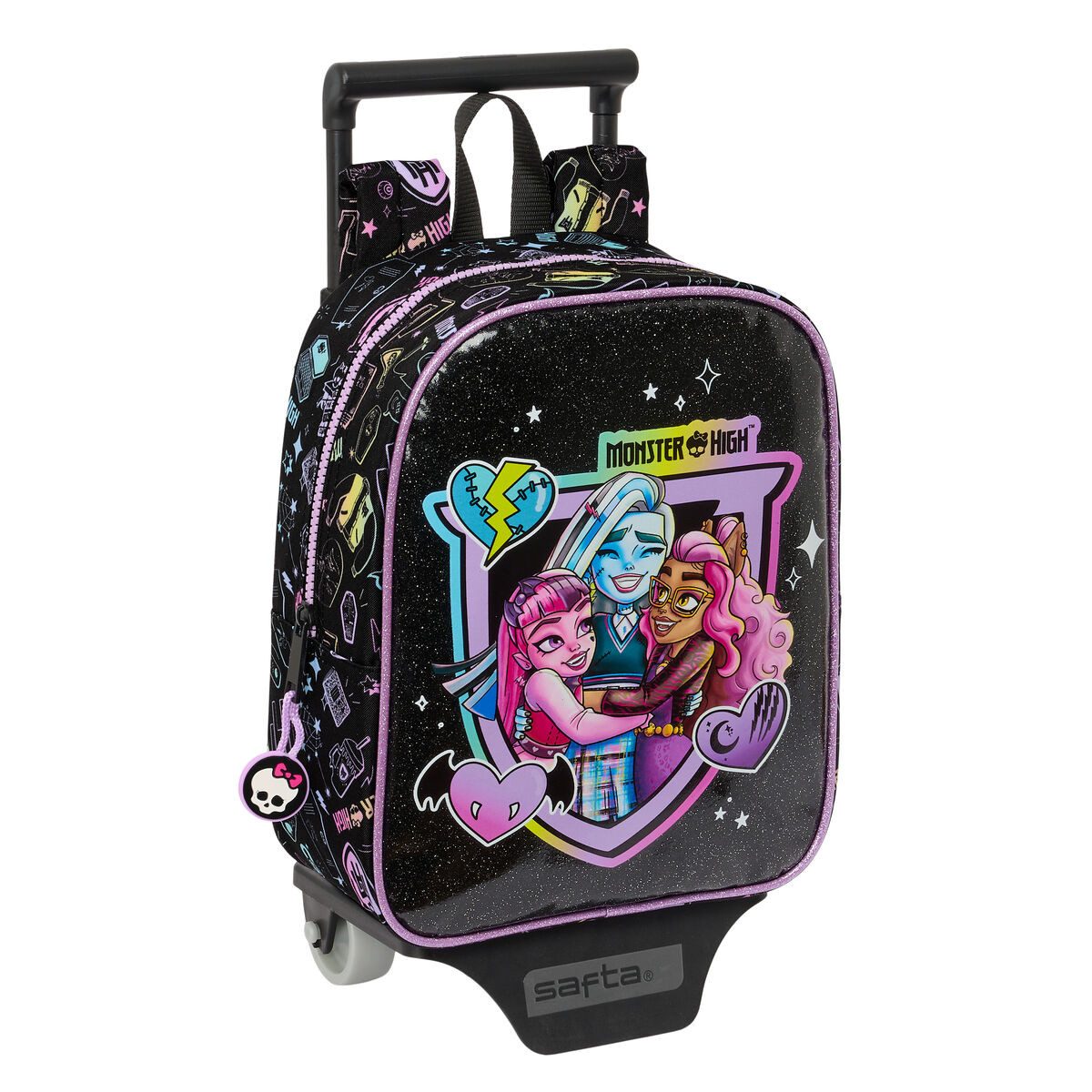 Monster High Kinderrucksack Kinderrucksack mit Rädern für Kinder Monster High Rucksack Kindergarte