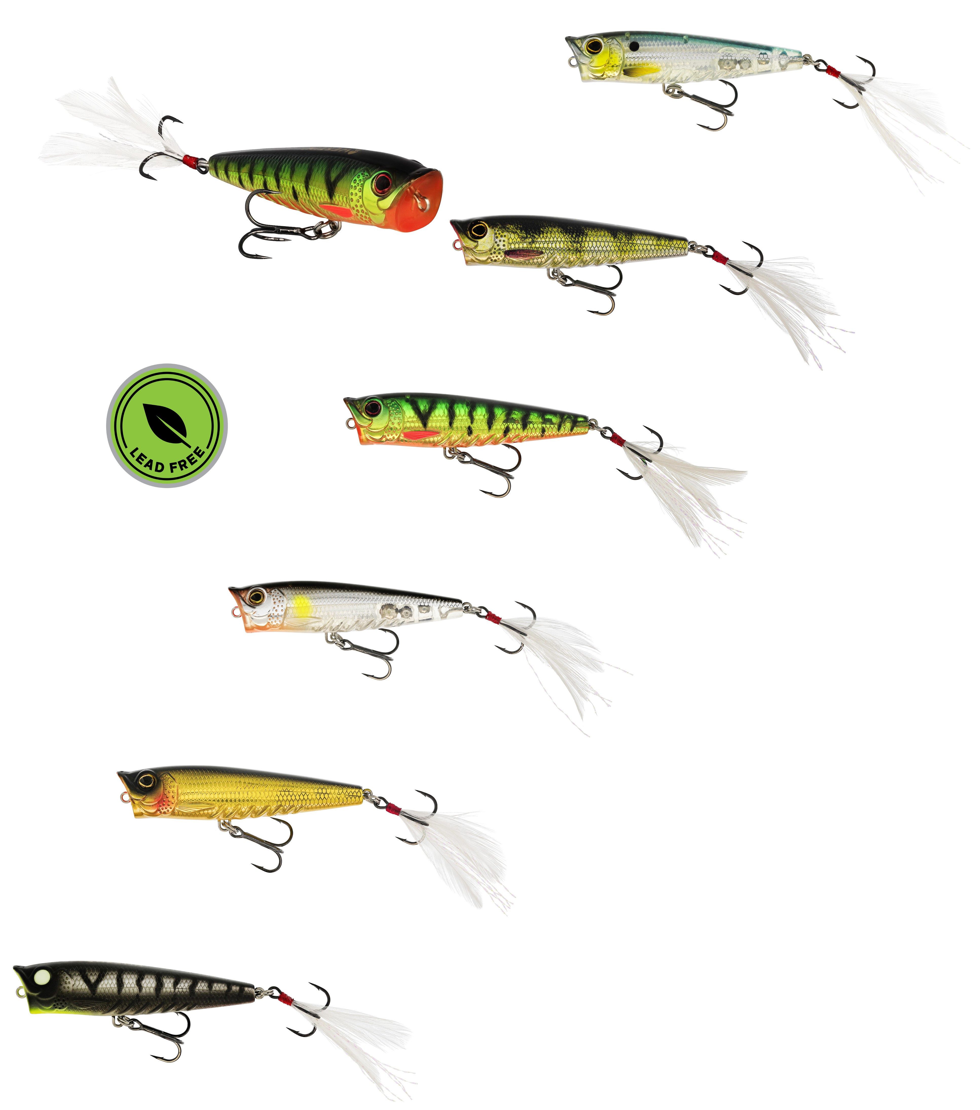 Westin Fishing Kunstköder Spot-On Popper Wobbler - 6,5cm - 7g - 6 ver. Farben wählbar/SET, (1-St), Niederfrequentes Klopfgeräusch