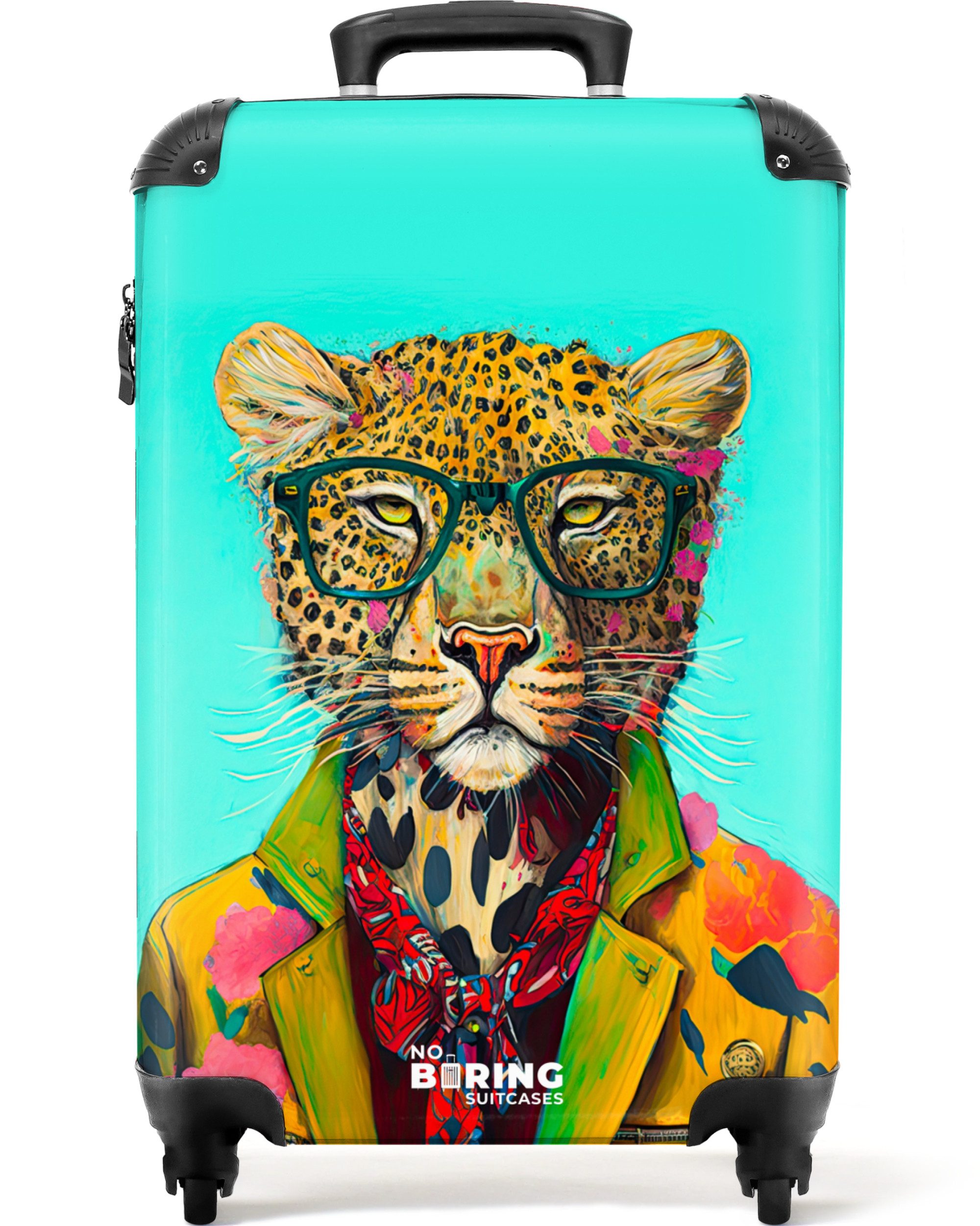 NoBoringSuitcases.com© Hartschalen-Trolley Tier - Brille - günstig online kaufen