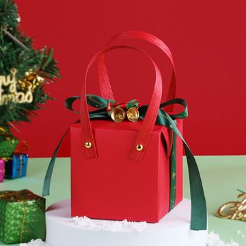 Rutaqian Geschenkbox Schachtel Weihnachten Geschenkboxen Karton, Weihnachts - Design Kisten Schachteln Geschenk