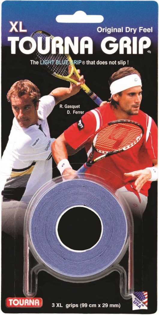 Tourna Grip Europe GbR Griffband Overgrip Grip XL 0.45mm blau 3er