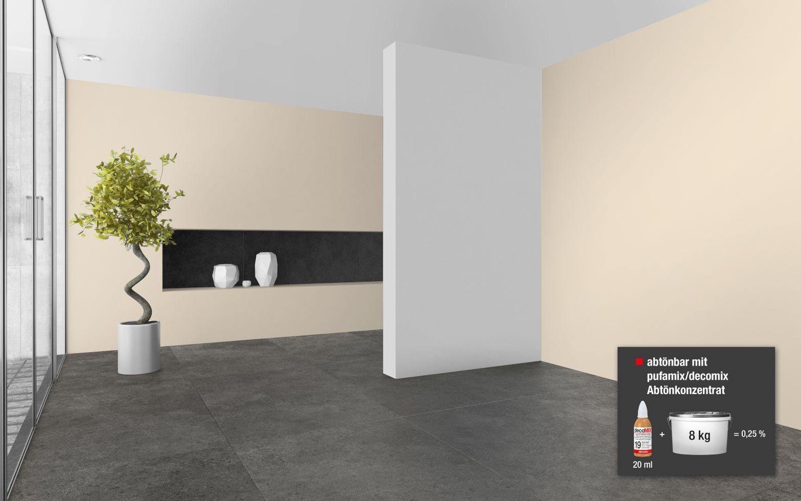 decotric® Vollton- und Abtönfarbe Decotric Abtönkonzentrat 20 ml kamel