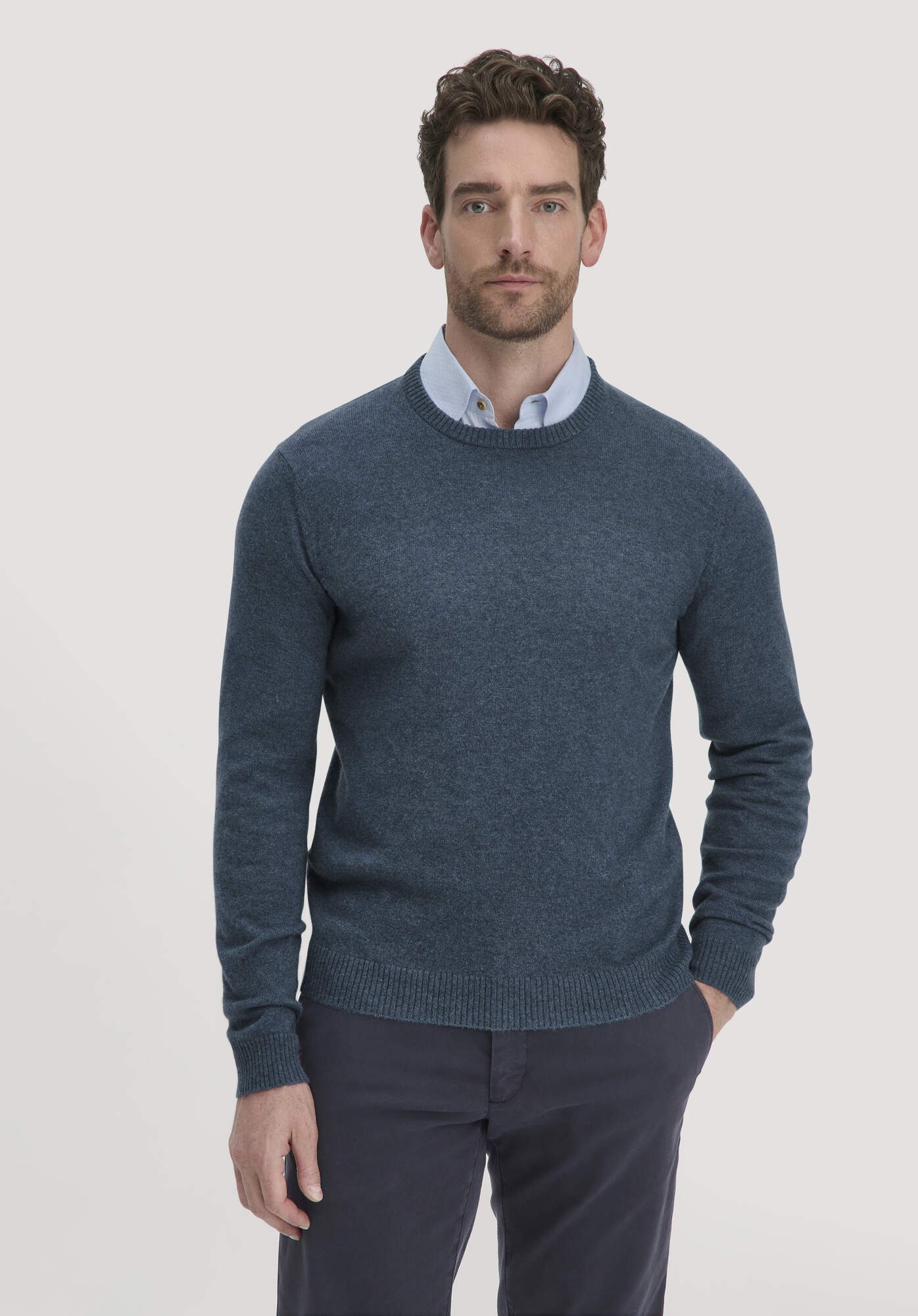 Hessnatur Strickpullover aus reinem Kaschmir (1-tlg) günstig online kaufen