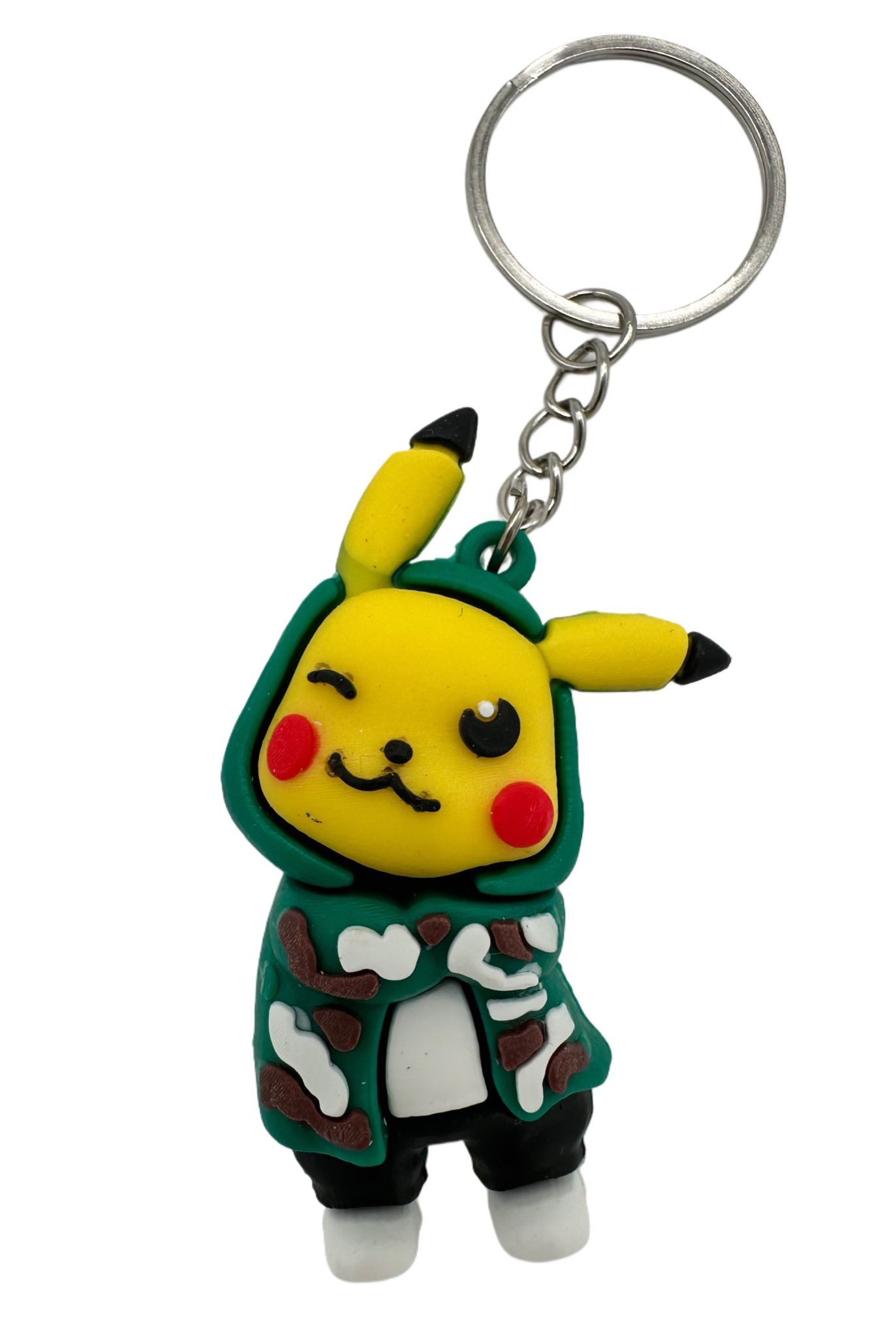 soma Schlüsselanhänger Schlüsselanhänger Pokemon Pikachu Mini Anhänger Geschenk Cartoon grün, Schlüsselanhänger Haustierschlüsselanhänger Geschenk Hund Frau Herren